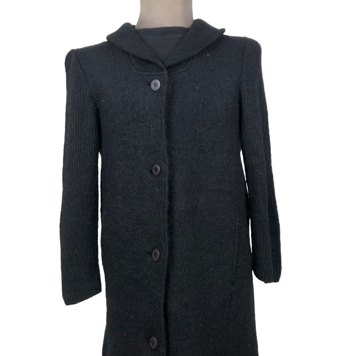 Issey Miyake Vintage 80s Issey Miyake Long Coat Wool Shaw Collar Size S / US 4 / IT 40 - 9 Thumbnail