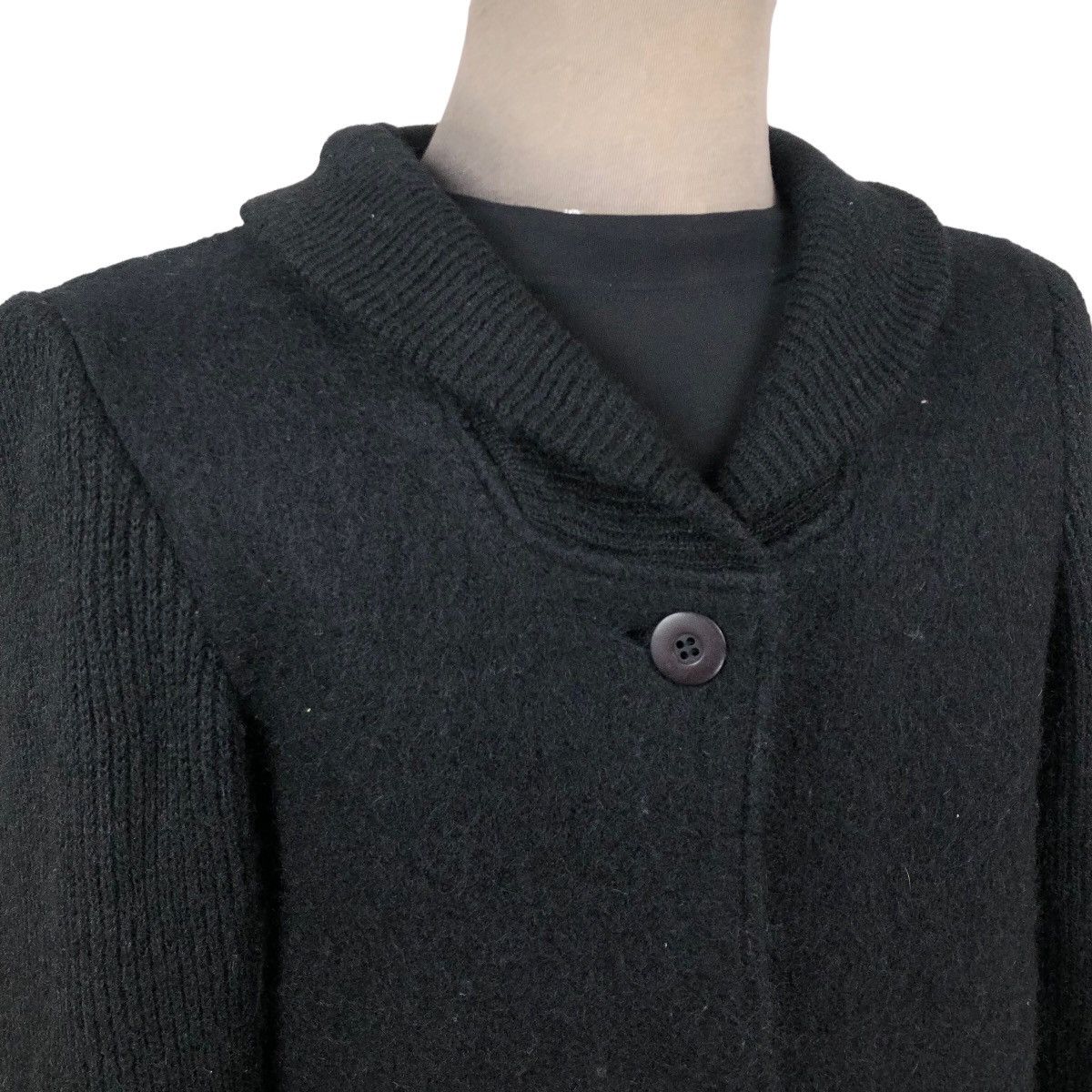 Issey Miyake Vintage 80s Issey Miyake Long Coat Wool Shaw Collar Size S / US 4 / IT 40 - 11 Thumbnail
