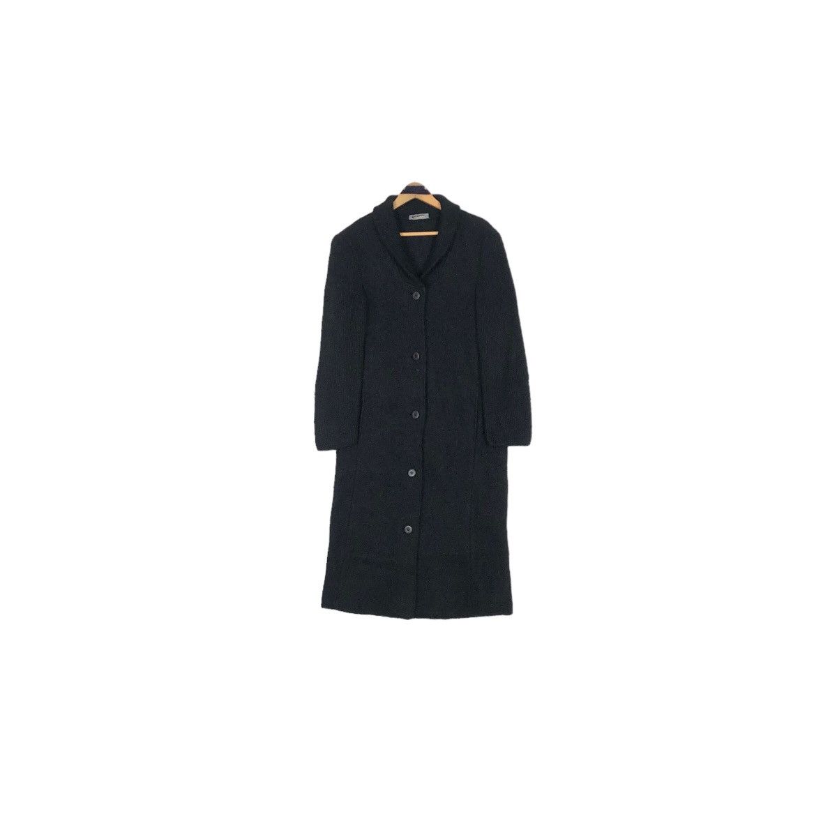 Issey Miyake Vintage 80s Issey Miyake Long Coat Wool Shaw Collar Size S / US 4 / IT 40 - 6 Thumbnail