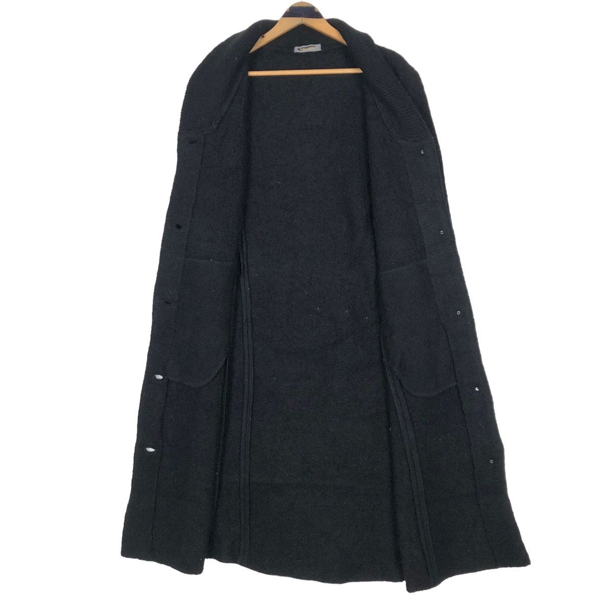 Issey Miyake Vintage 80s Issey Miyake Long Coat Wool Shaw Collar Size S / US 4 / IT 40 - 16 Thumbnail