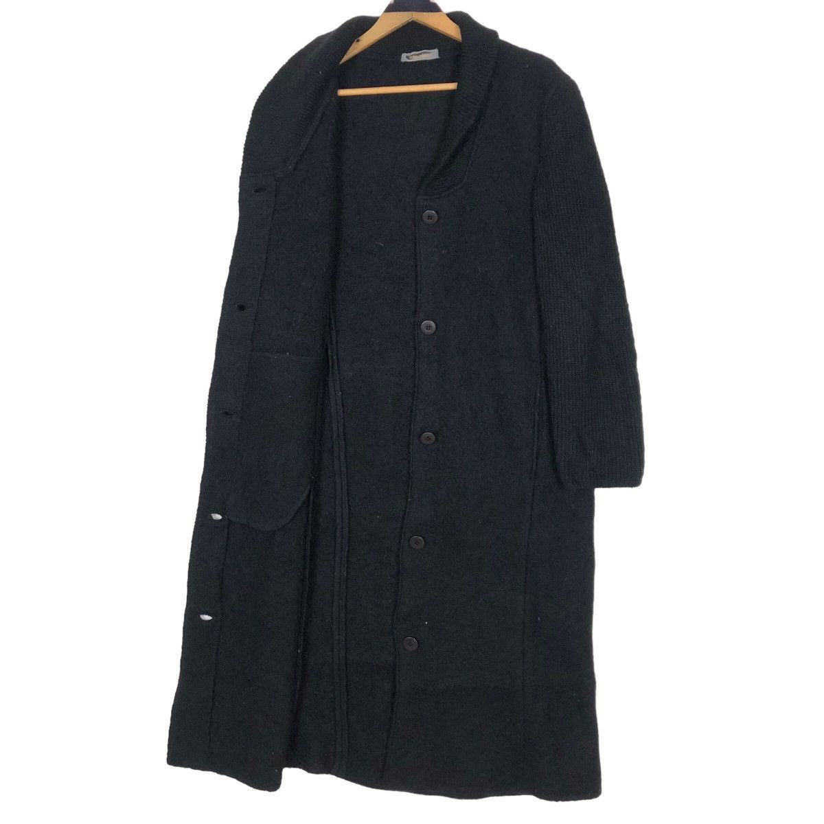 Issey Miyake Vintage 80s Issey Miyake Long Coat Wool Shaw Collar Size S / US 4 / IT 40 - 15 Thumbnail