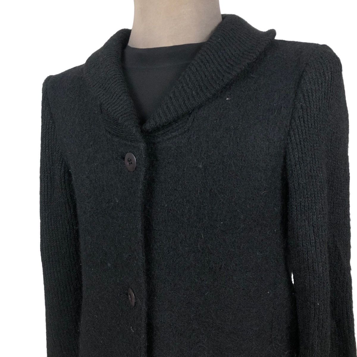 Issey Miyake Vintage 80s Issey Miyake Long Coat Wool Shaw Collar Size S / US 4 / IT 40 - 10 Thumbnail