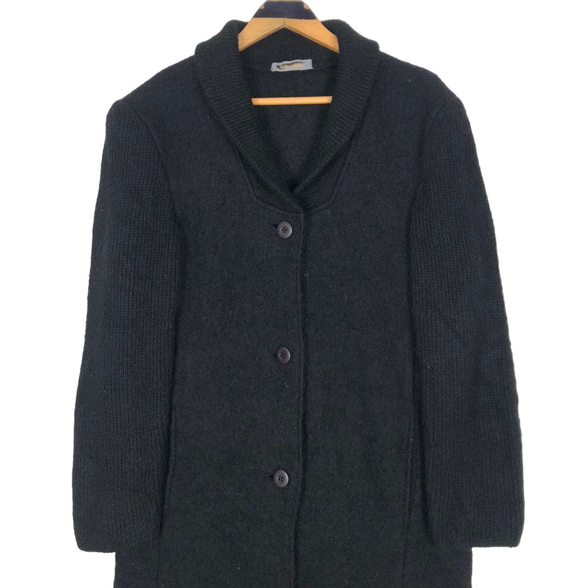 Issey Miyake Vintage 80s Issey Miyake Long Coat Wool Shaw Collar Size S / US 4 / IT 40 - 7 Thumbnail