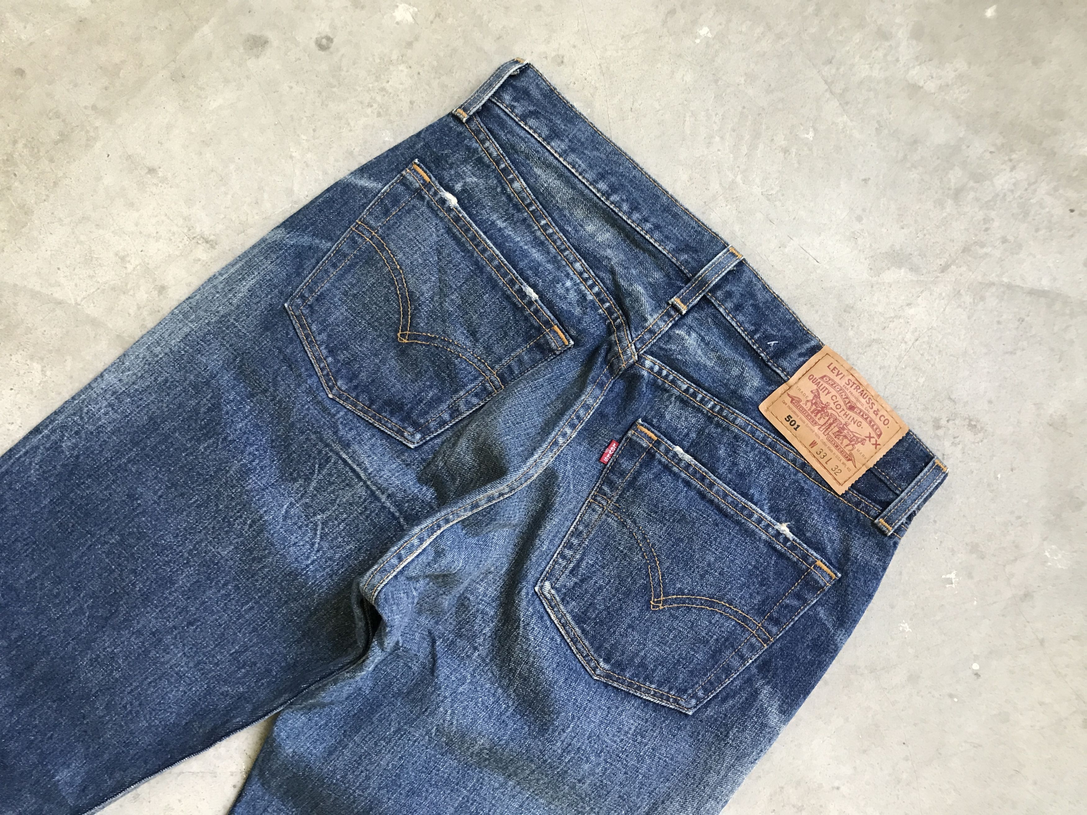 Levi's VLEV72 - Vintage Levis 501 Blue Wash Jeans Size US 30 / EU 46 - 9 Thumbnail