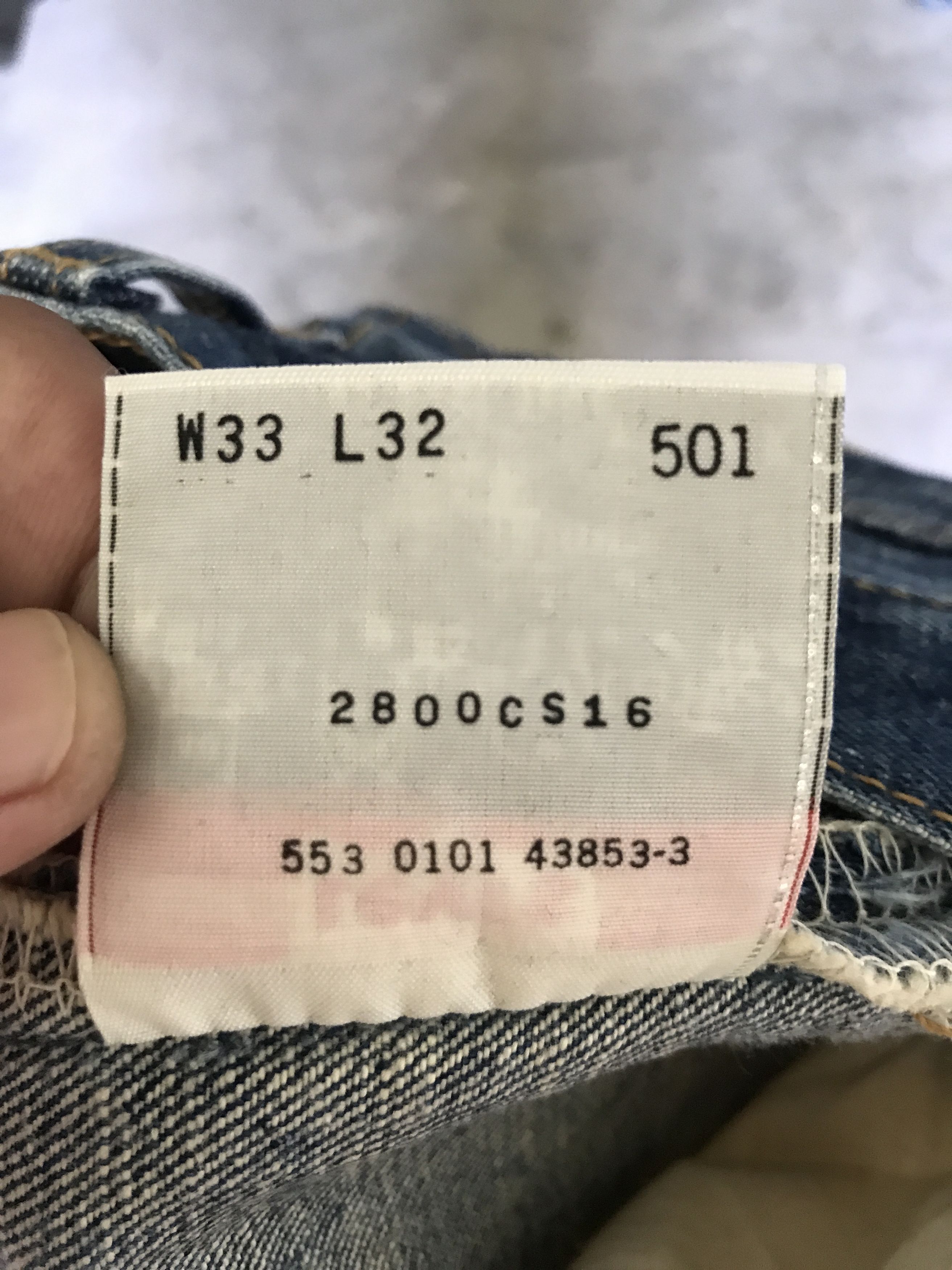 Levi's VLEV72 - Vintage Levis 501 Blue Wash Jeans Size US 30 / EU 46 - 16 Thumbnail