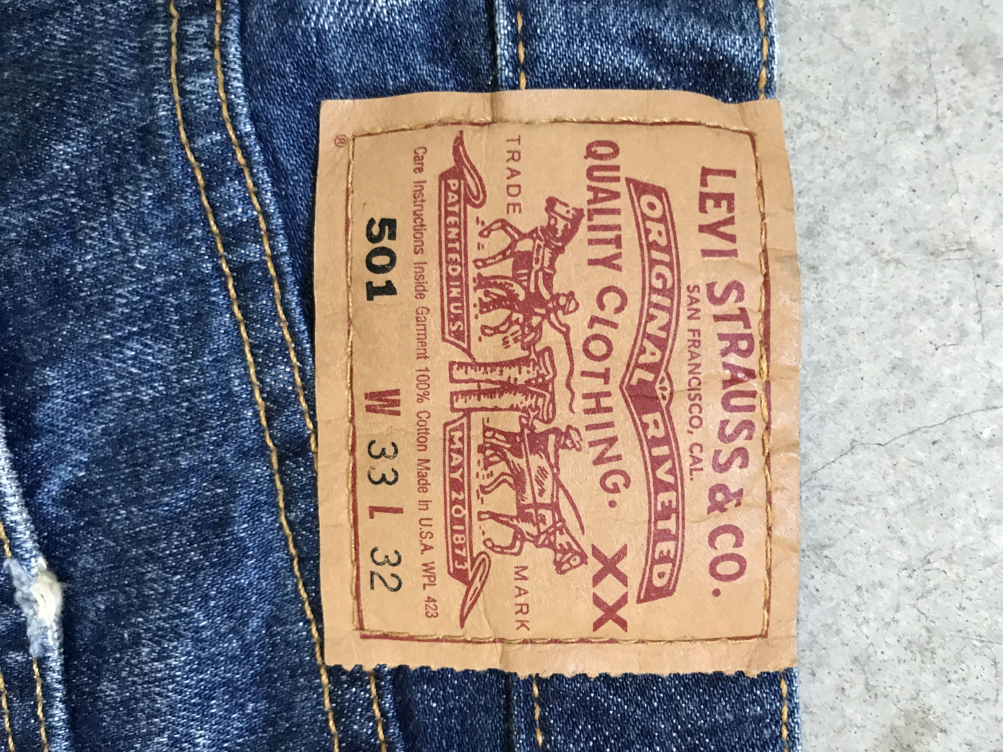 Levi's VLEV72 - Vintage Levis 501 Blue Wash Jeans Size US 30 / EU 46 - 13 Thumbnail