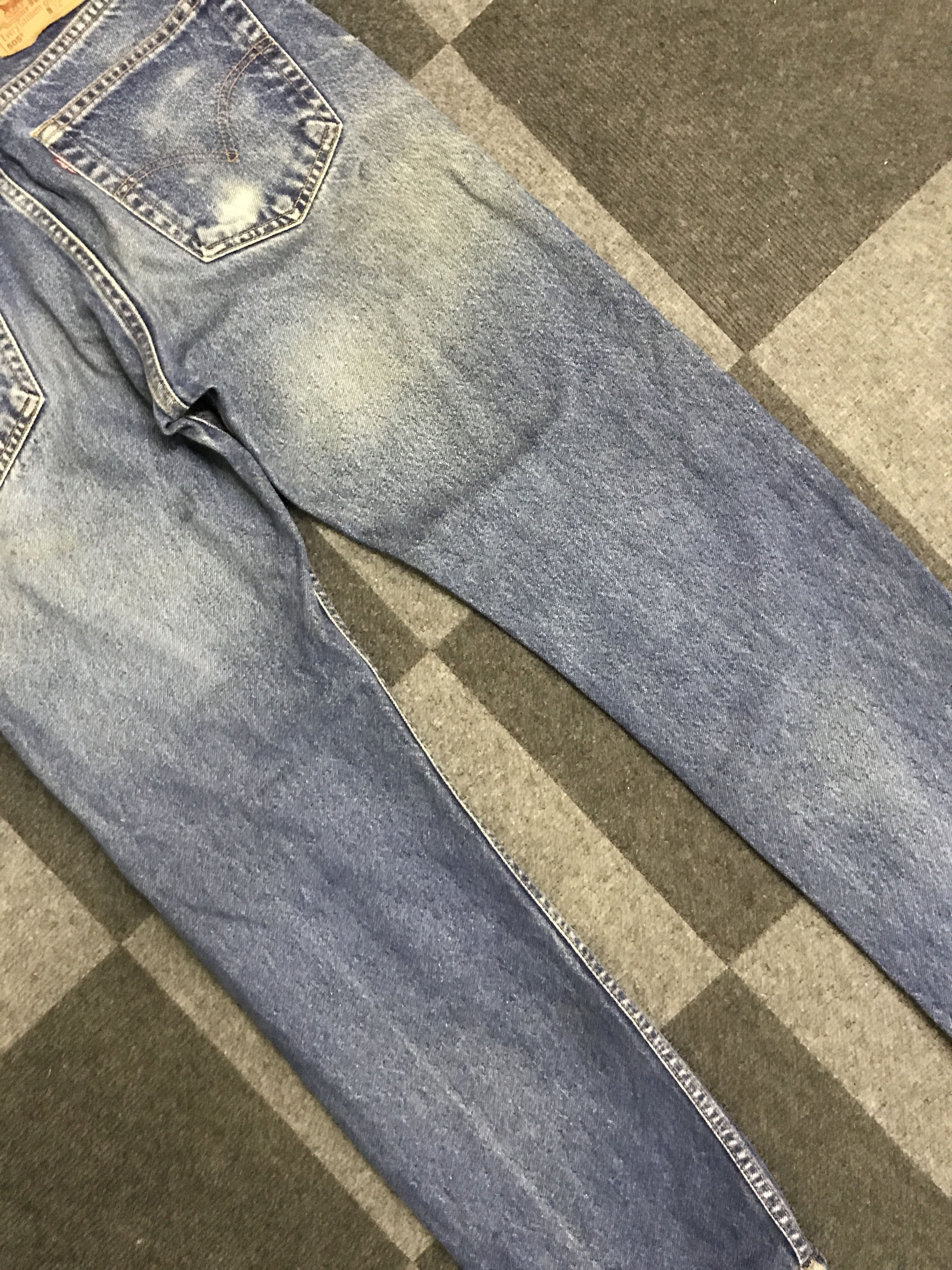 Levi's VL147-Vintage Levis 505 Blue Wash Jeans Size US 32 / EU 48 - 13 Thumbnail