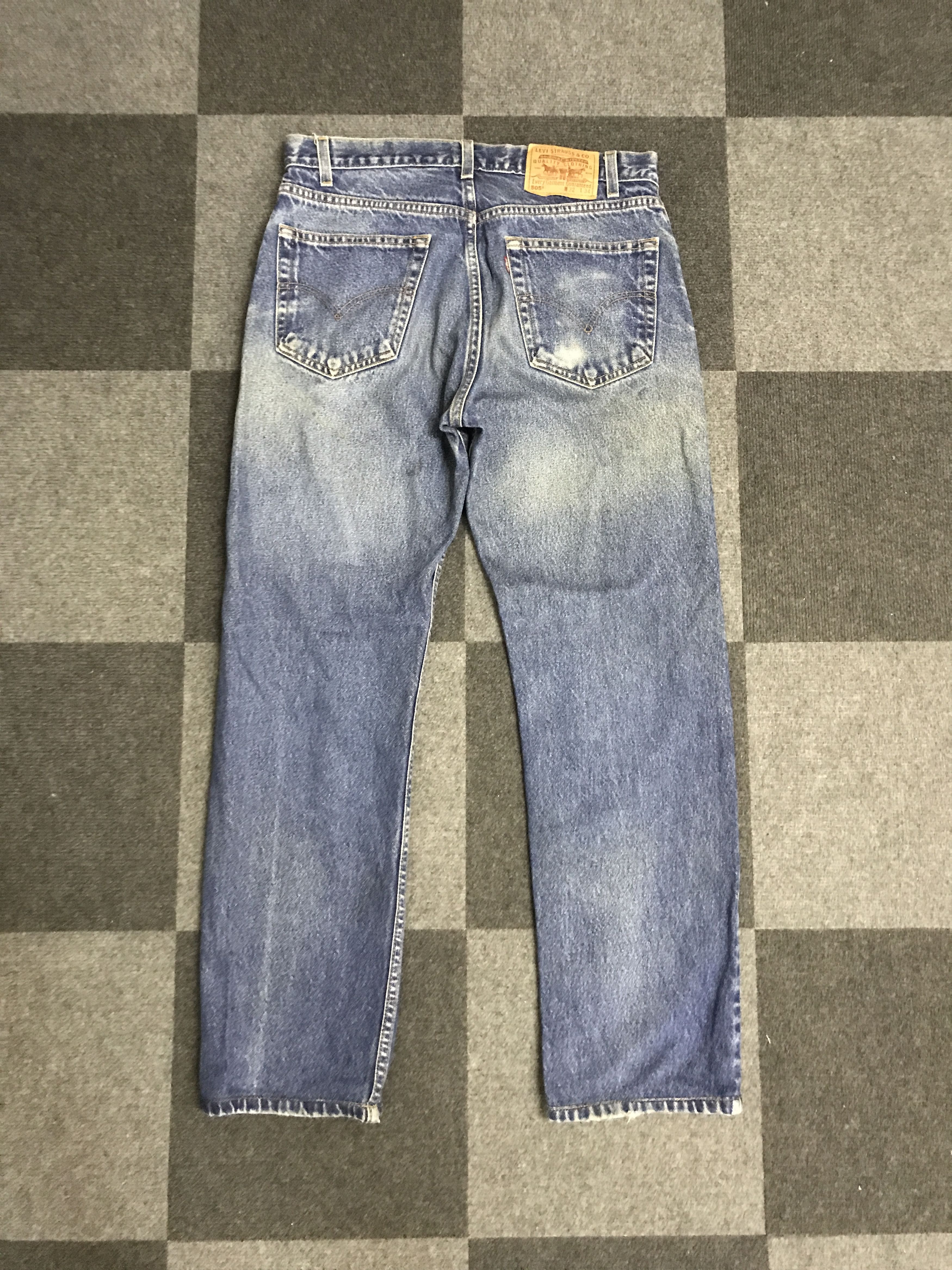 Levi's VL147-Vintage Levis 505 Blue Wash Jeans Size US 32 / EU 48 - 11 Thumbnail