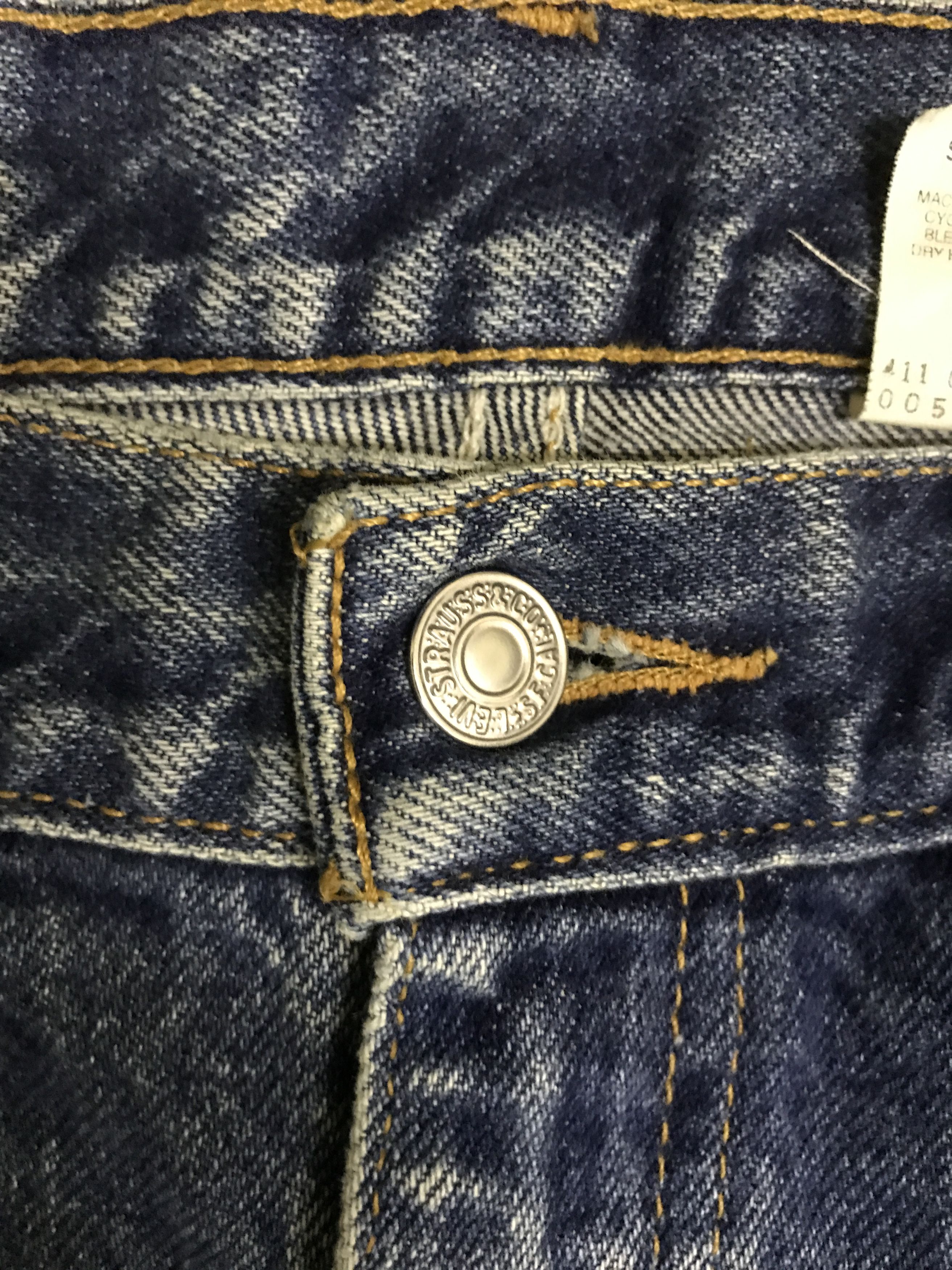 Levi's VL147-Vintage Levis 505 Blue Wash Jeans Size US 32 / EU 48 - 7 Thumbnail