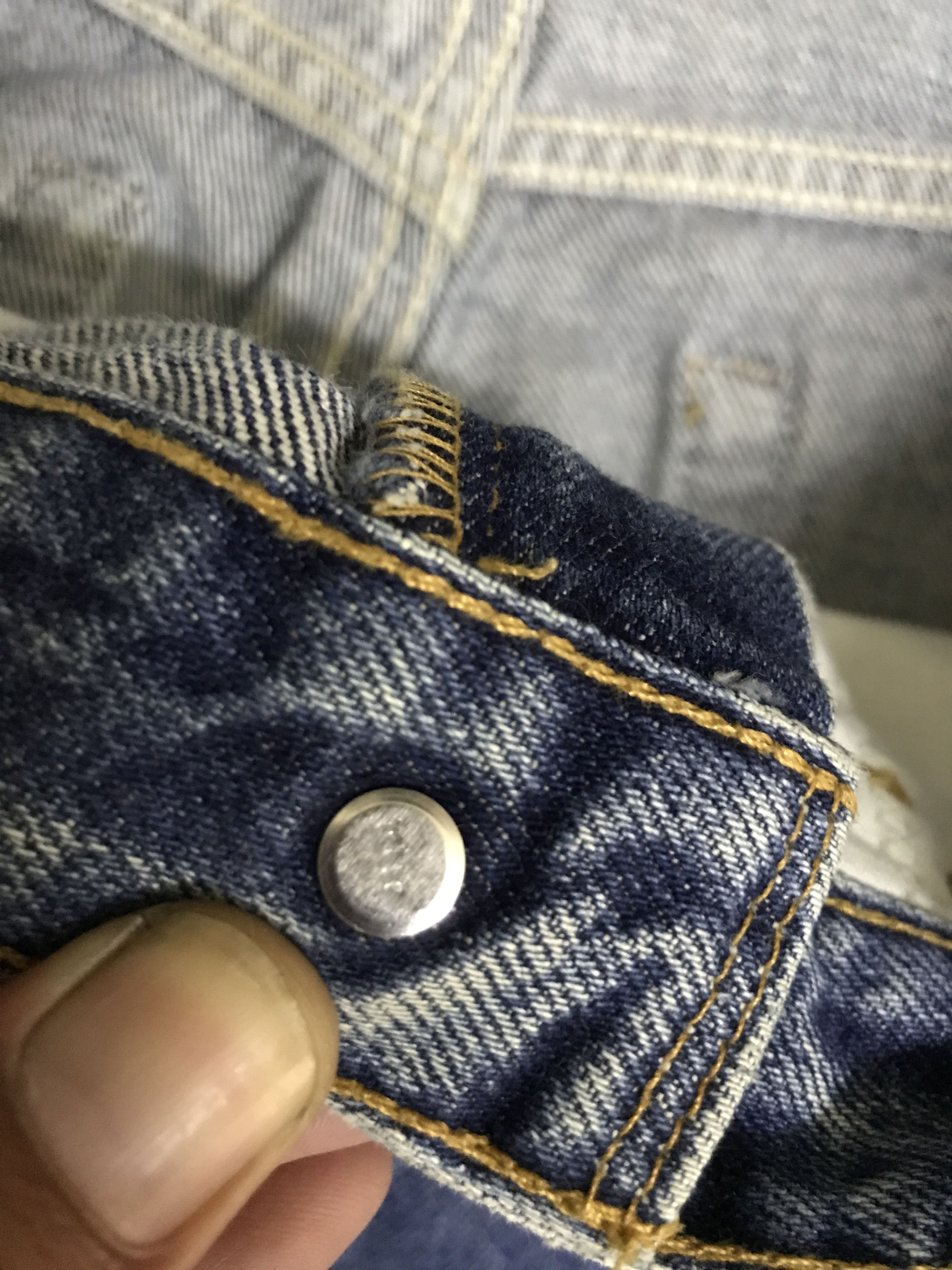Levi's VL147-Vintage Levis 505 Blue Wash Jeans Size US 32 / EU 48 - 8 Thumbnail