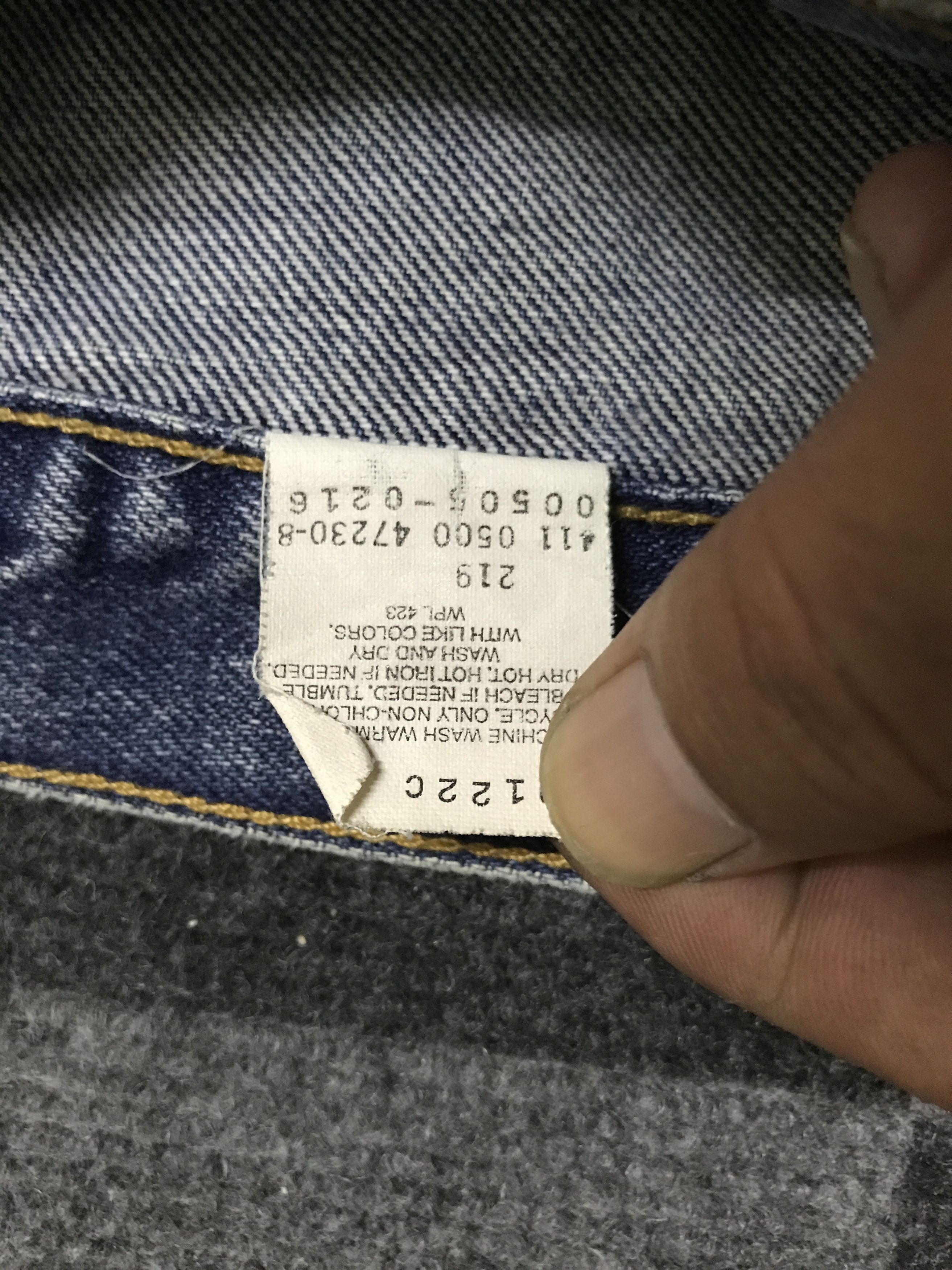 Levi's VL147-Vintage Levis 505 Blue Wash Jeans Size US 32 / EU 48 - 9 Thumbnail