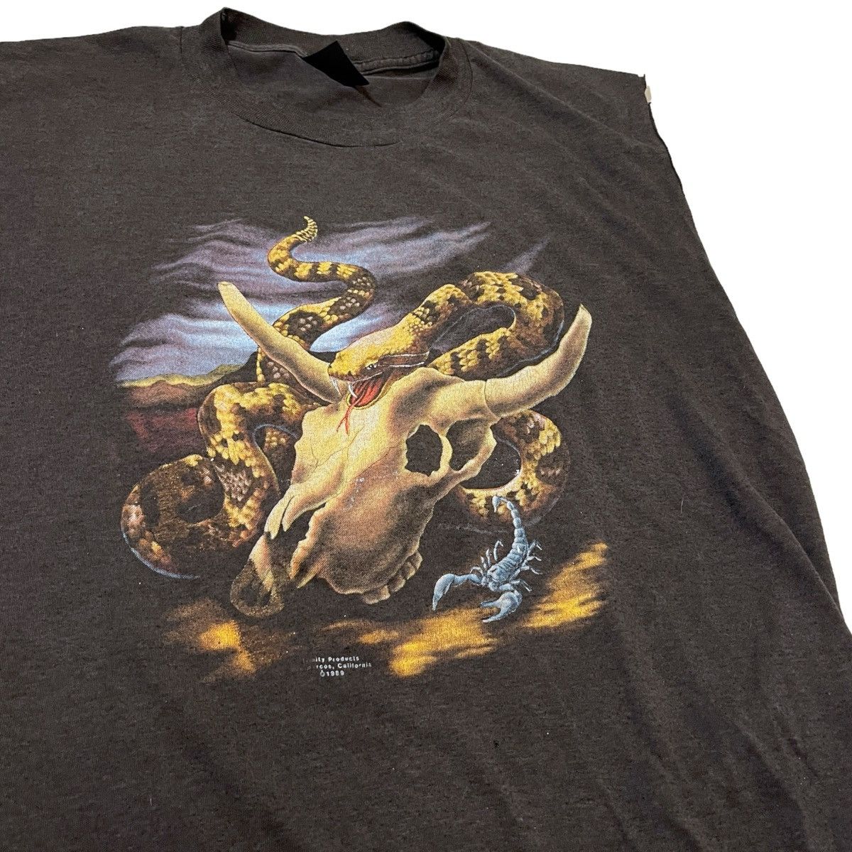 Harley Davidson × Vintage 90s 3D Emblem Snake Shirt Size US L / EU 52-54 / 3 - 2 Thumbnail