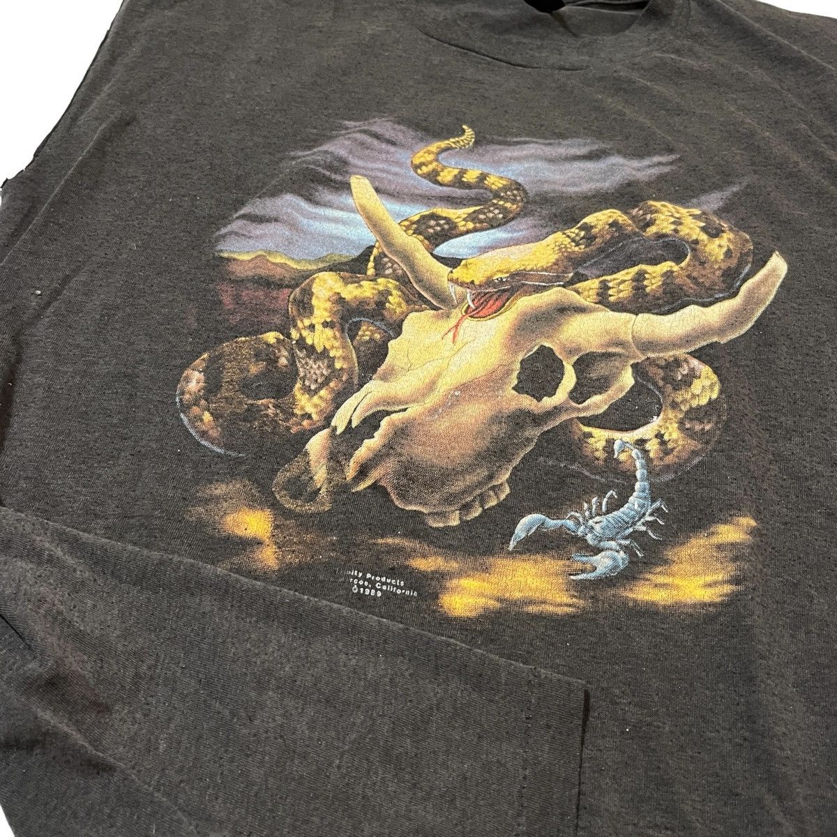 Harley Davidson × Vintage 90s 3D Emblem Snake Shirt Size US L / EU 52-54 / 3 - 4 Thumbnail