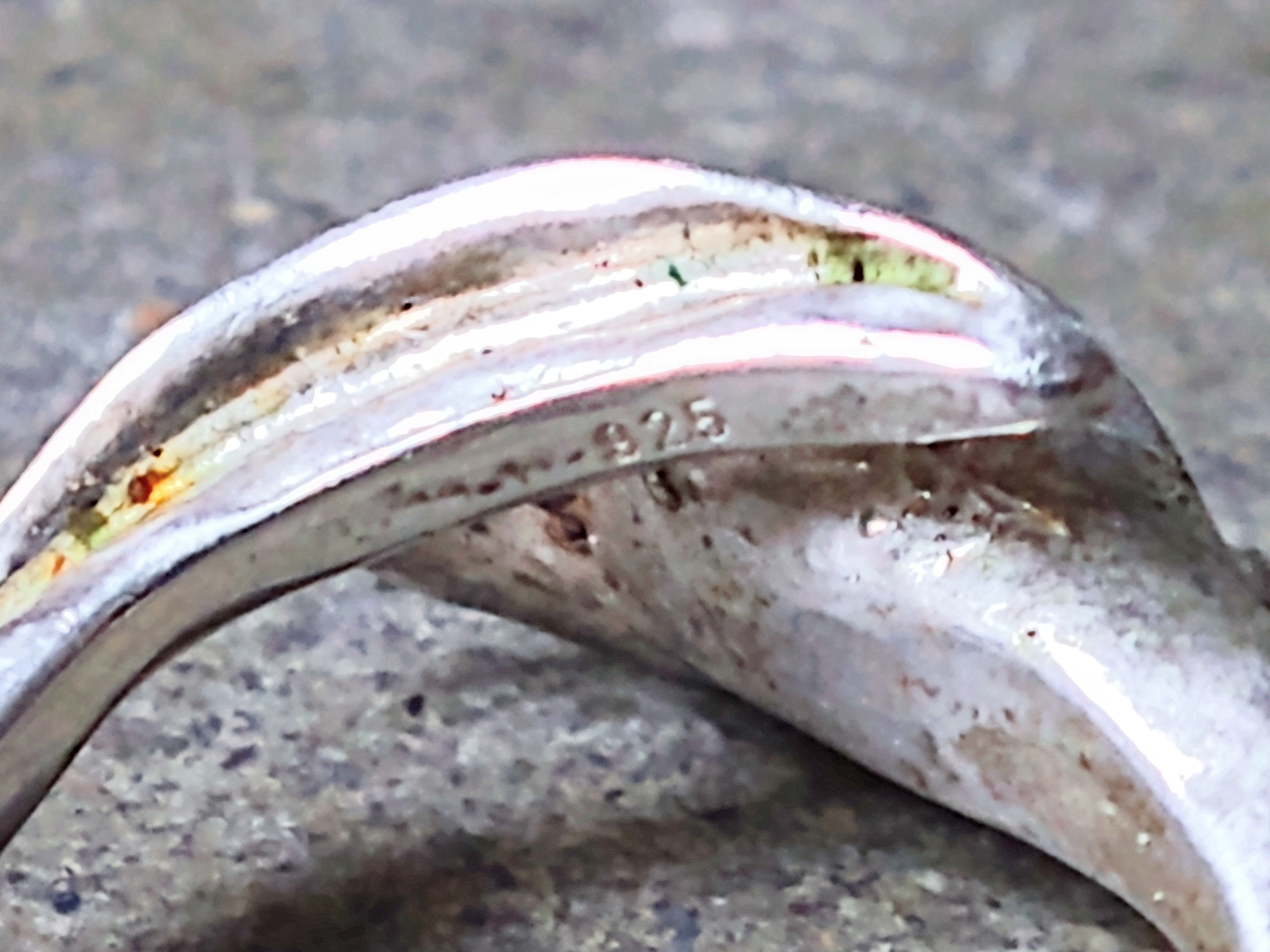 Jewelry Vintage Sterling Silver Ring Pearl Size 6.75 Lily Flower Size ONE SIZE - 9 Thumbnail