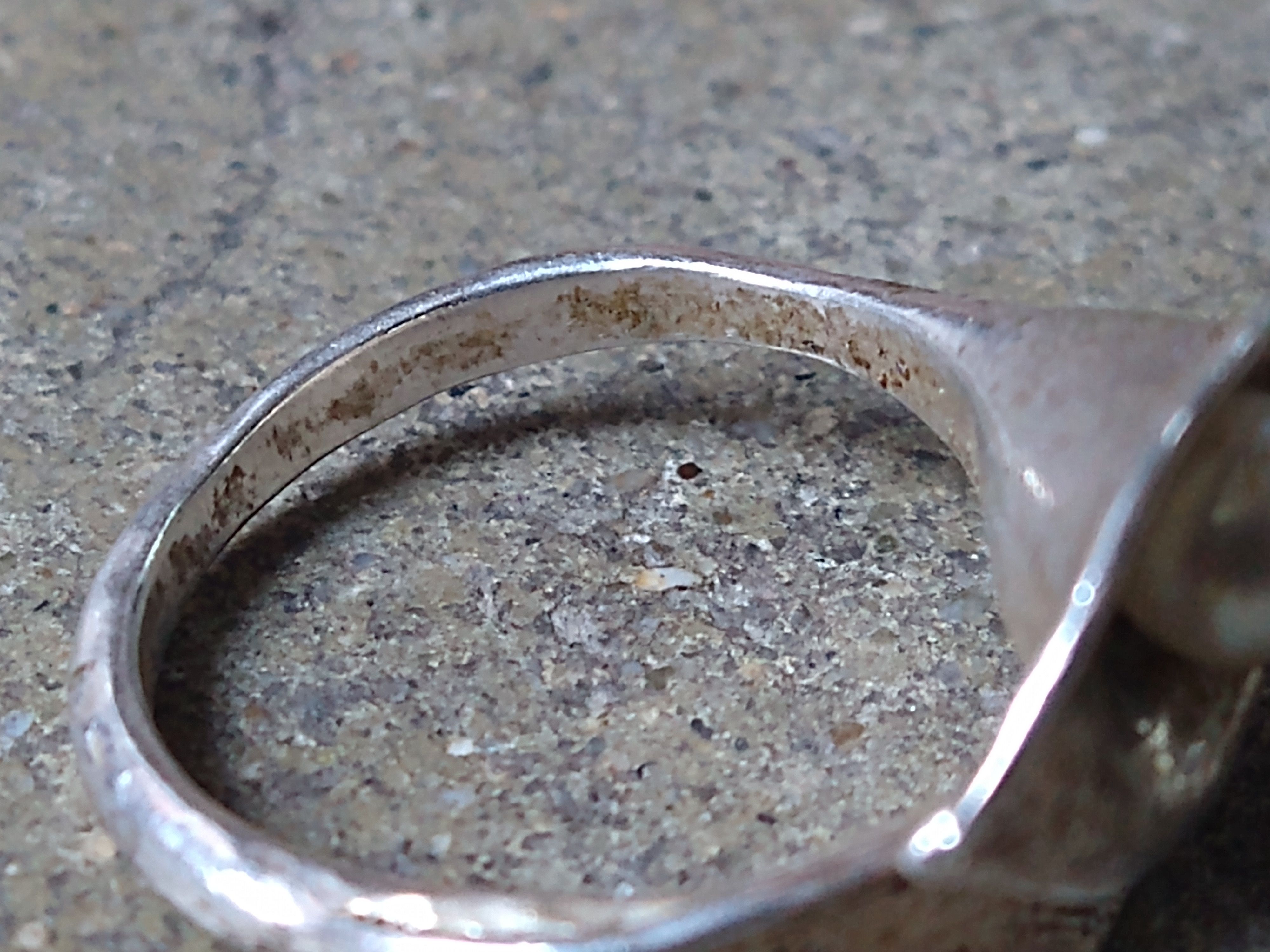 Jewelry Vintage Sterling Silver Ring Pearl Size 6.75 Lily Flower Size ONE SIZE - 13 Thumbnail