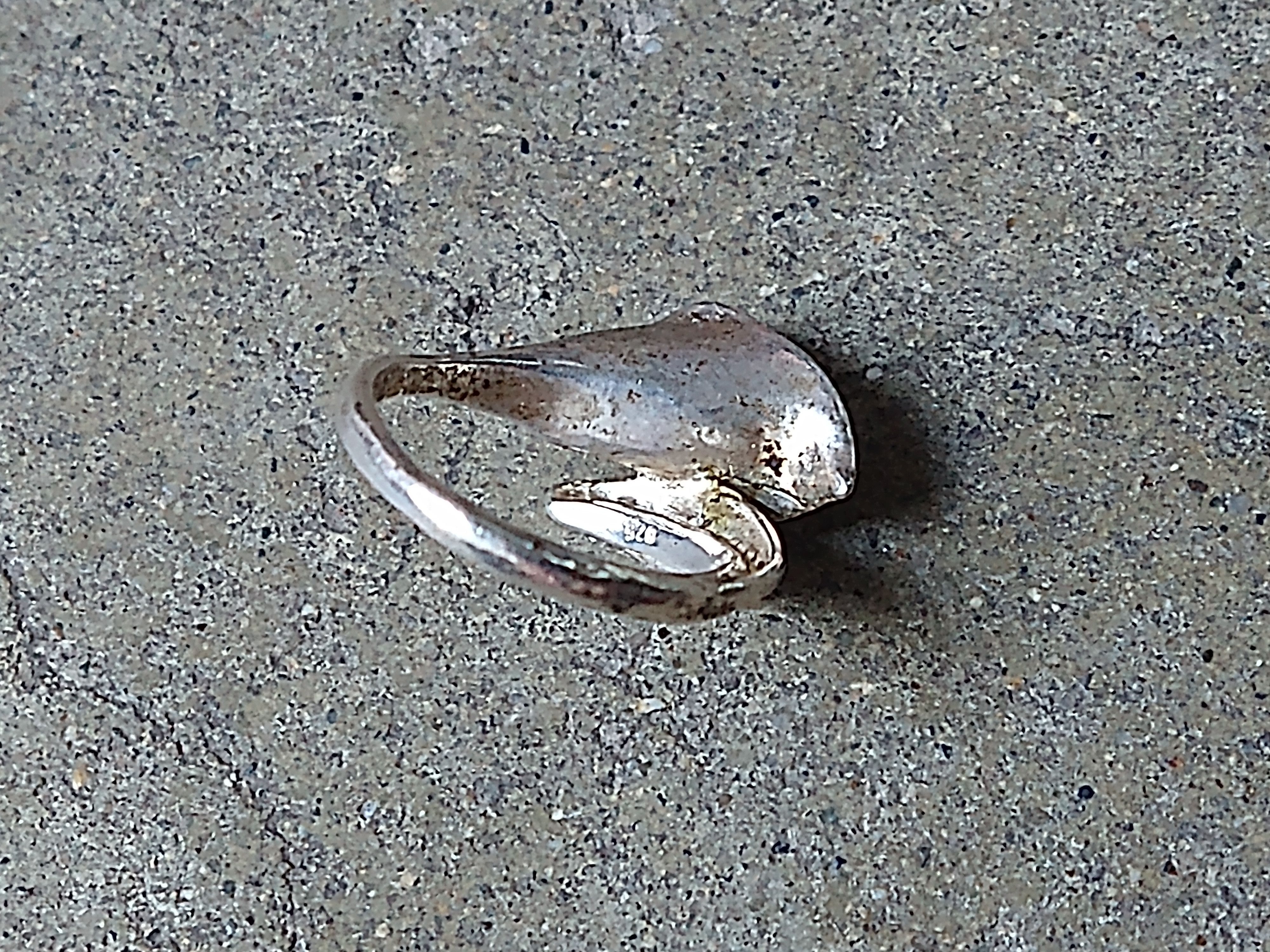 Jewelry Vintage Sterling Silver Ring Pearl Size 6.75 Lily Flower Size ONE SIZE - 12 Thumbnail