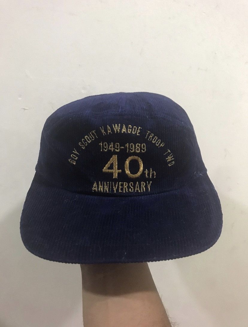 VTG 1989 Japan BoyScout 40th Anniversary Corduroy Hat