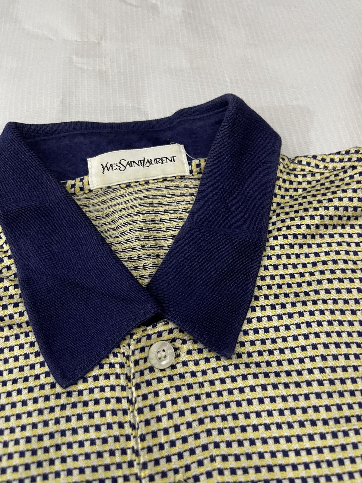 Vintage × Yves Saint Laurent Vintage YSL Polo Shirt Size US M / EU 48-50 / 2 - 5 Thumbnail