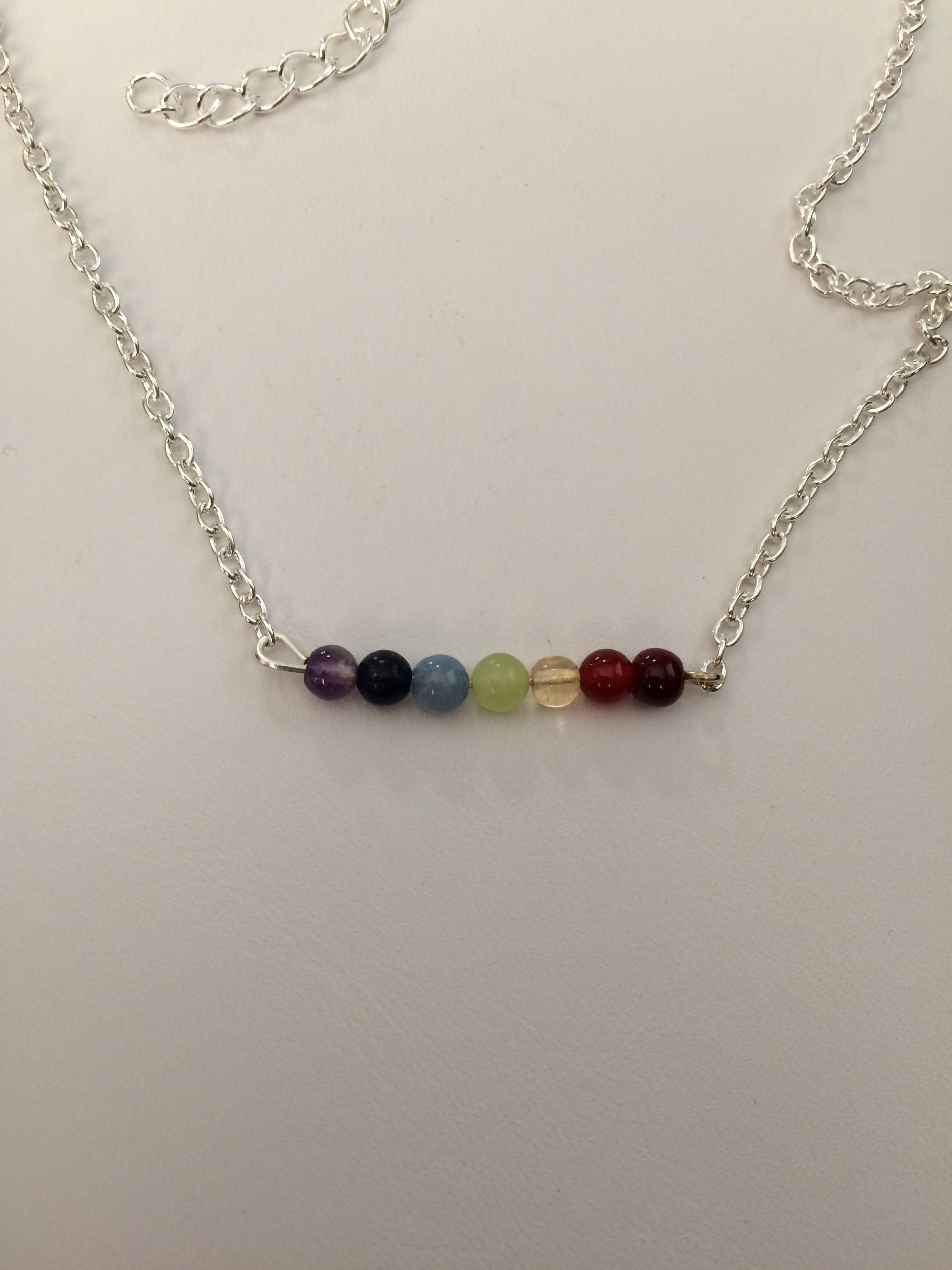 Handmade Rainbow crystals chain necklace Size ONE SIZE - 3 Thumbnail