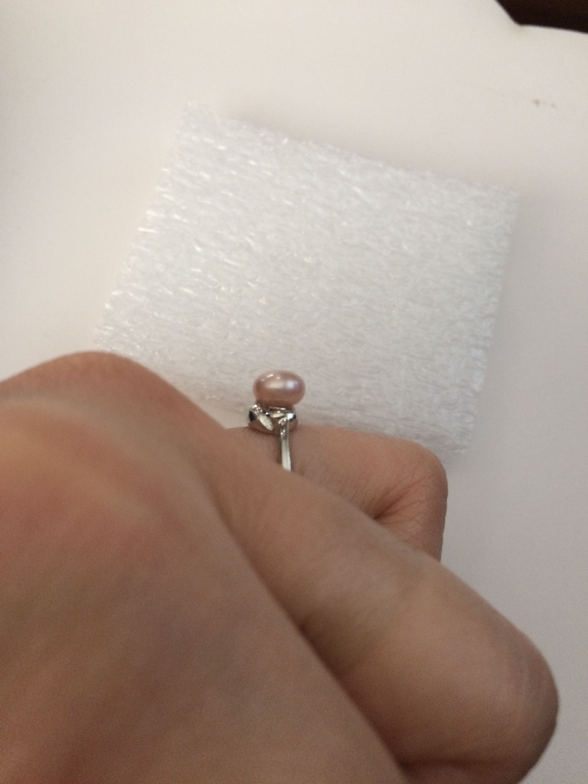 Jewelry Pink Freshwater Pearl Bead Ring - US Size 8.25 Size ONE SIZE - 4 Thumbnail