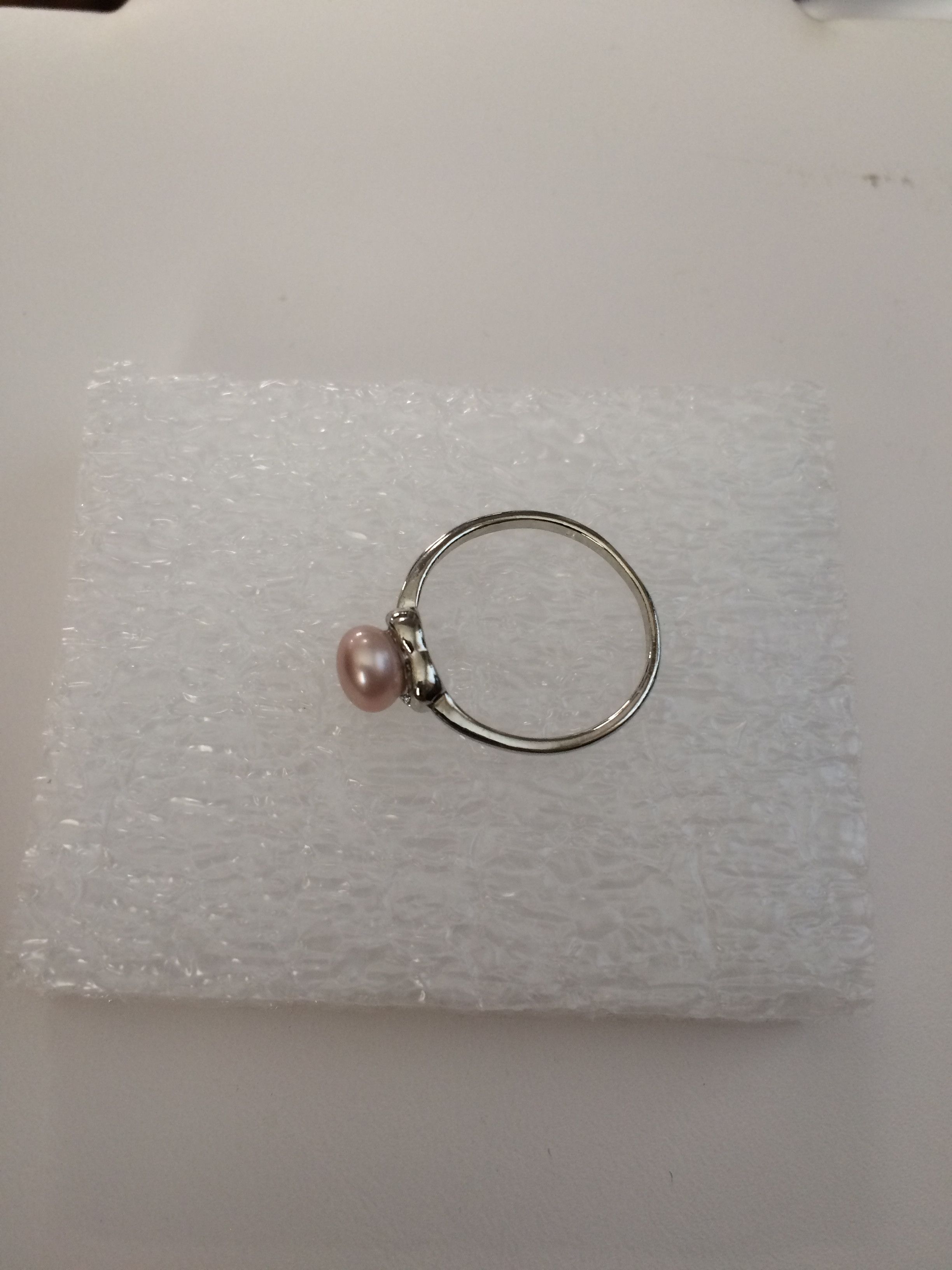 Jewelry Pink Freshwater Pearl Bead Ring - US Size 8.25 Size ONE SIZE - 2 Thumbnail