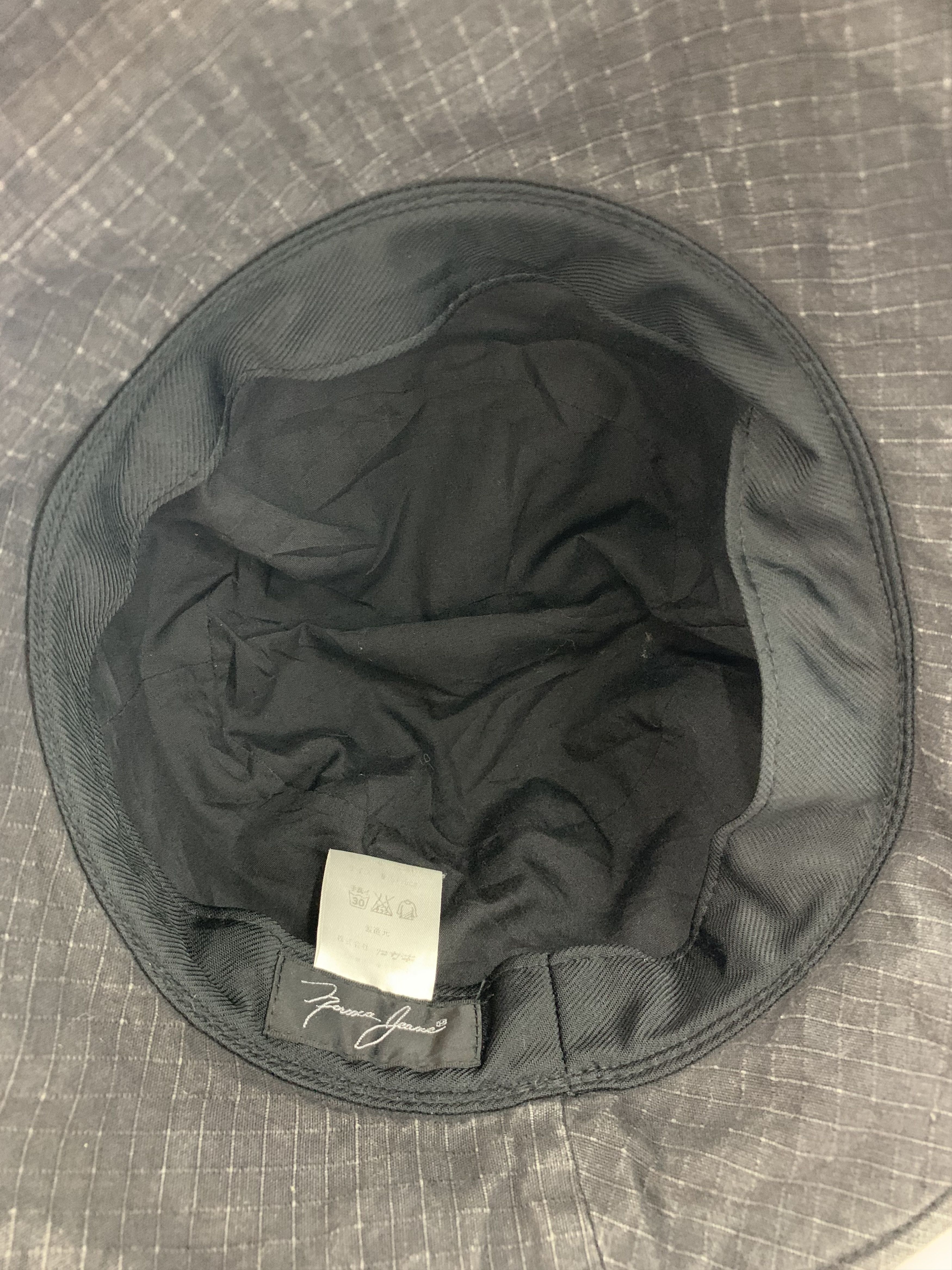 Japanese Brand Norma Jeane Black Faded Hat - SS1111 Size ONE SIZE - 7 Thumbnail