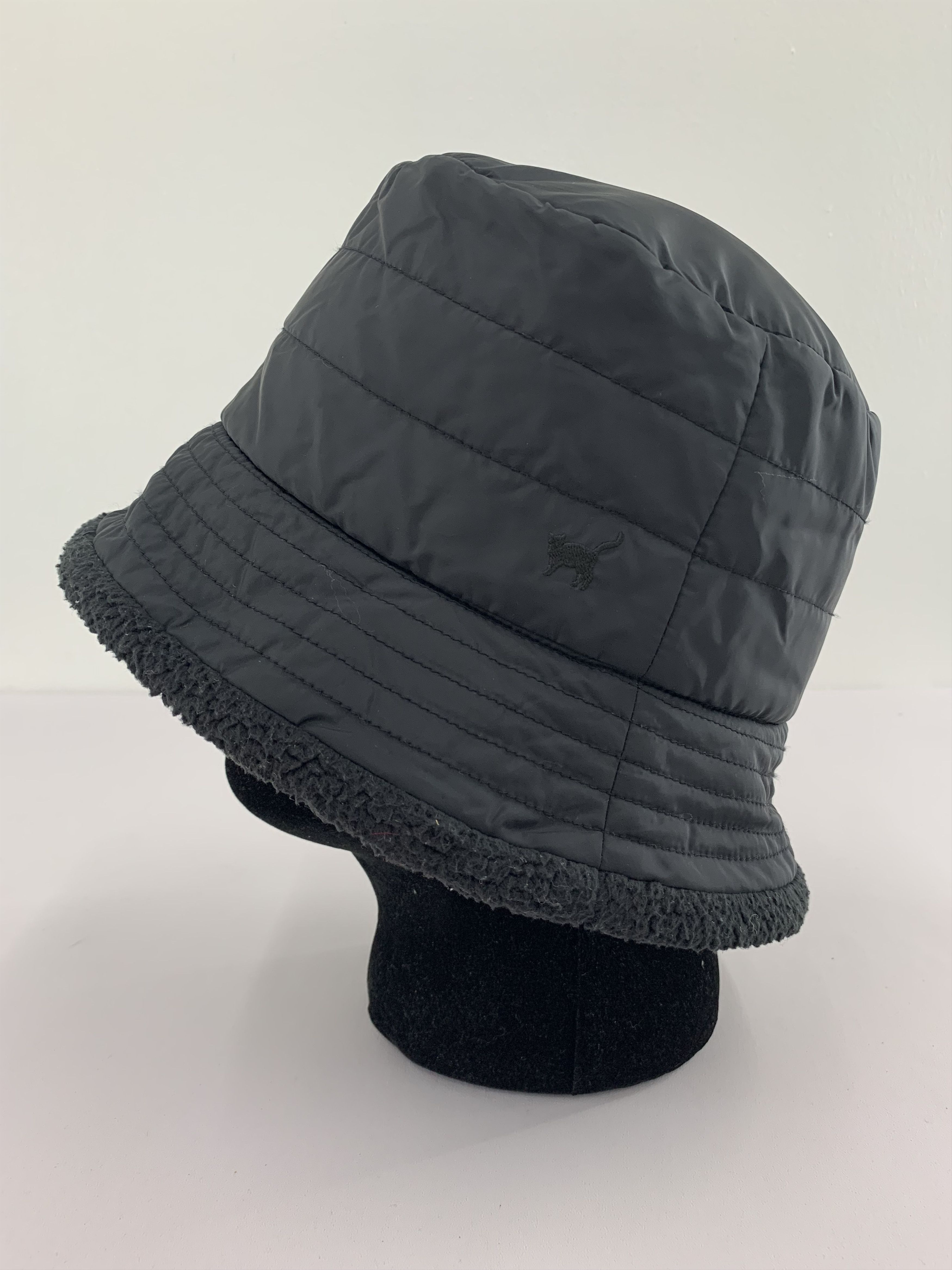 Japanese Brand Japanese Brand Black Bucket Hat - S3071 Size ONE SIZE - 1 Thumbnail