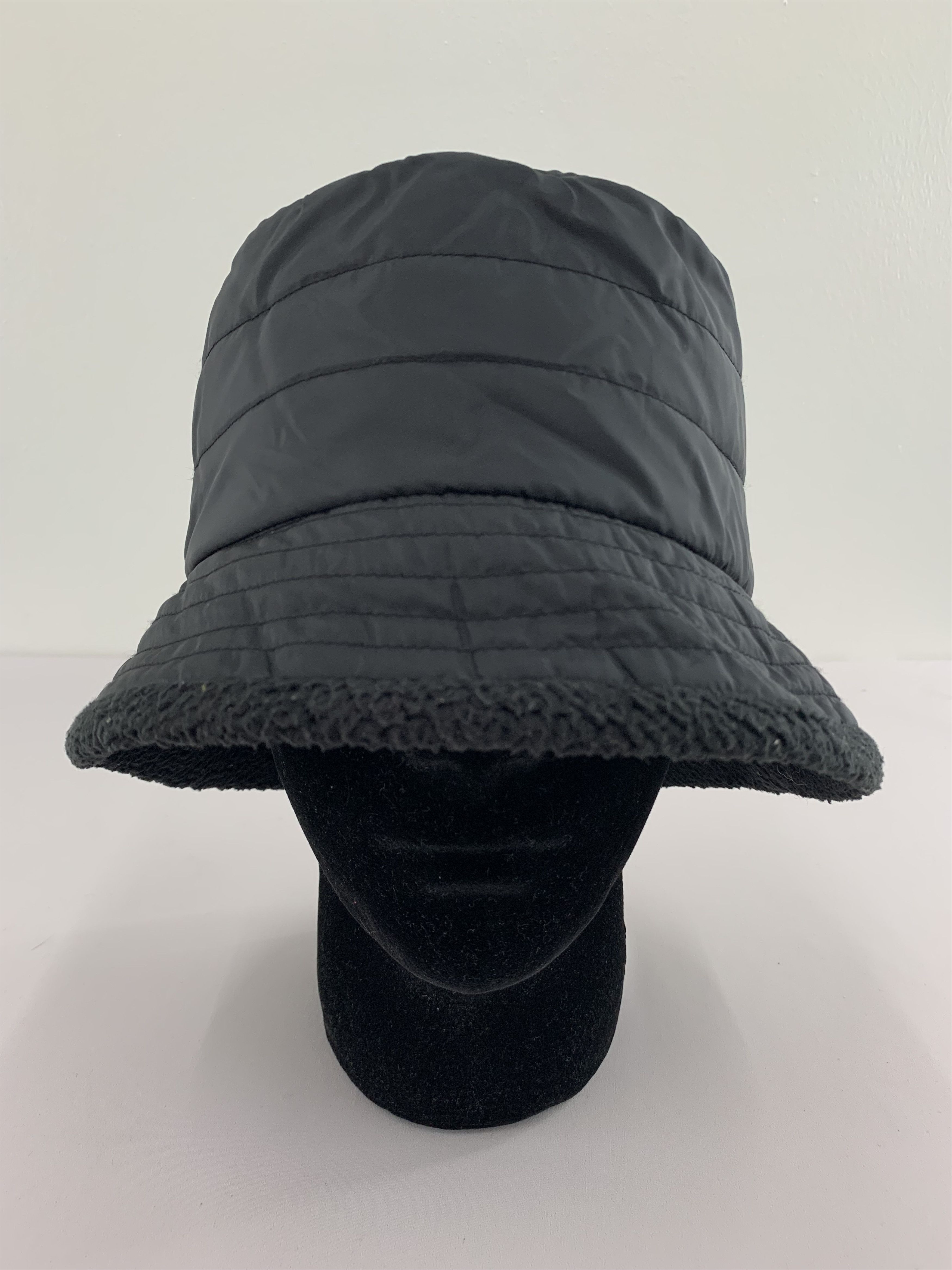 Japanese Brand Japanese Brand Black Bucket Hat - S3071 Size ONE SIZE - 2 Thumbnail