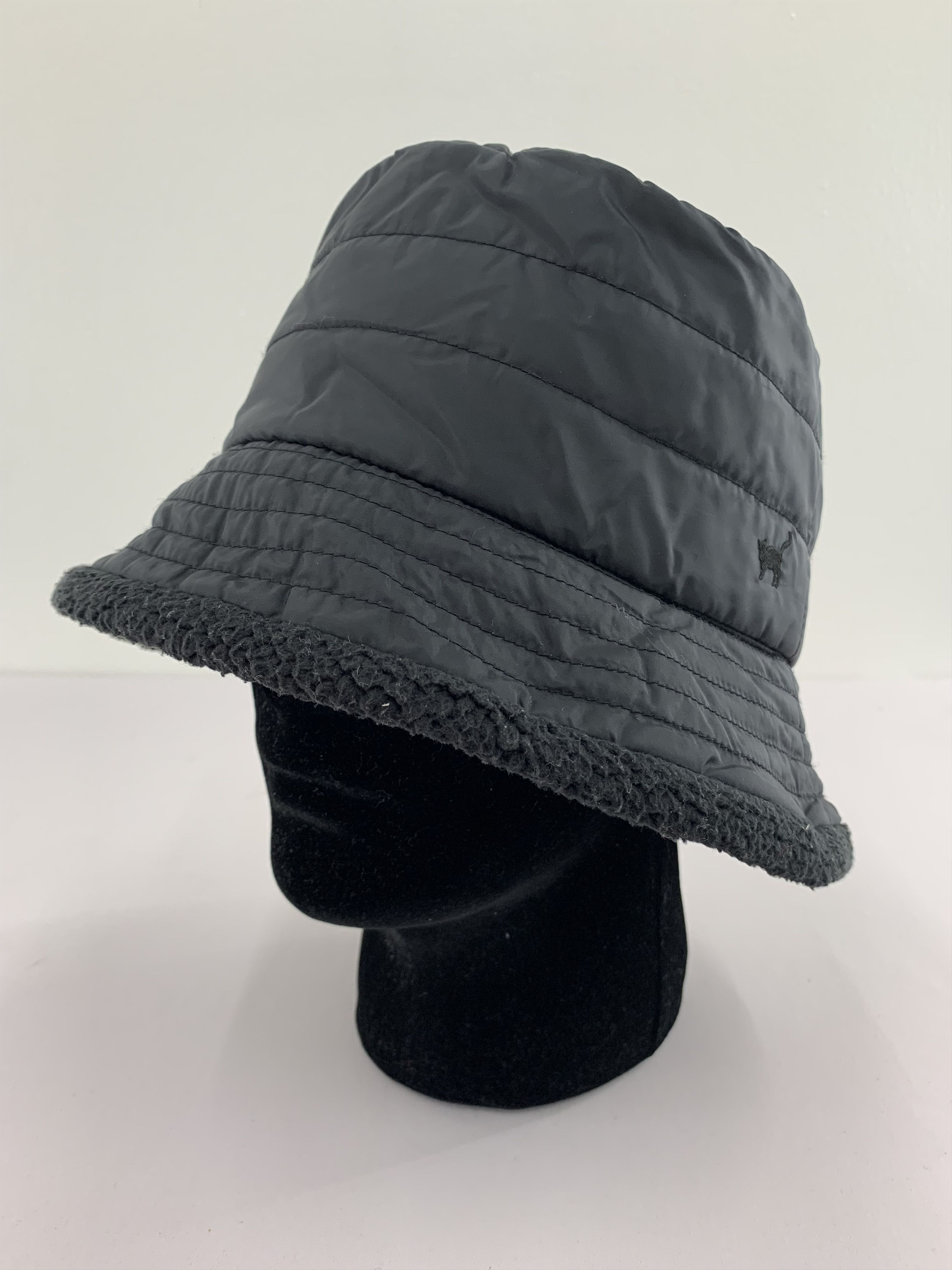 Japanese Brand Japanese Brand Black Bucket Hat - S3071 Size ONE SIZE - 3 Thumbnail
