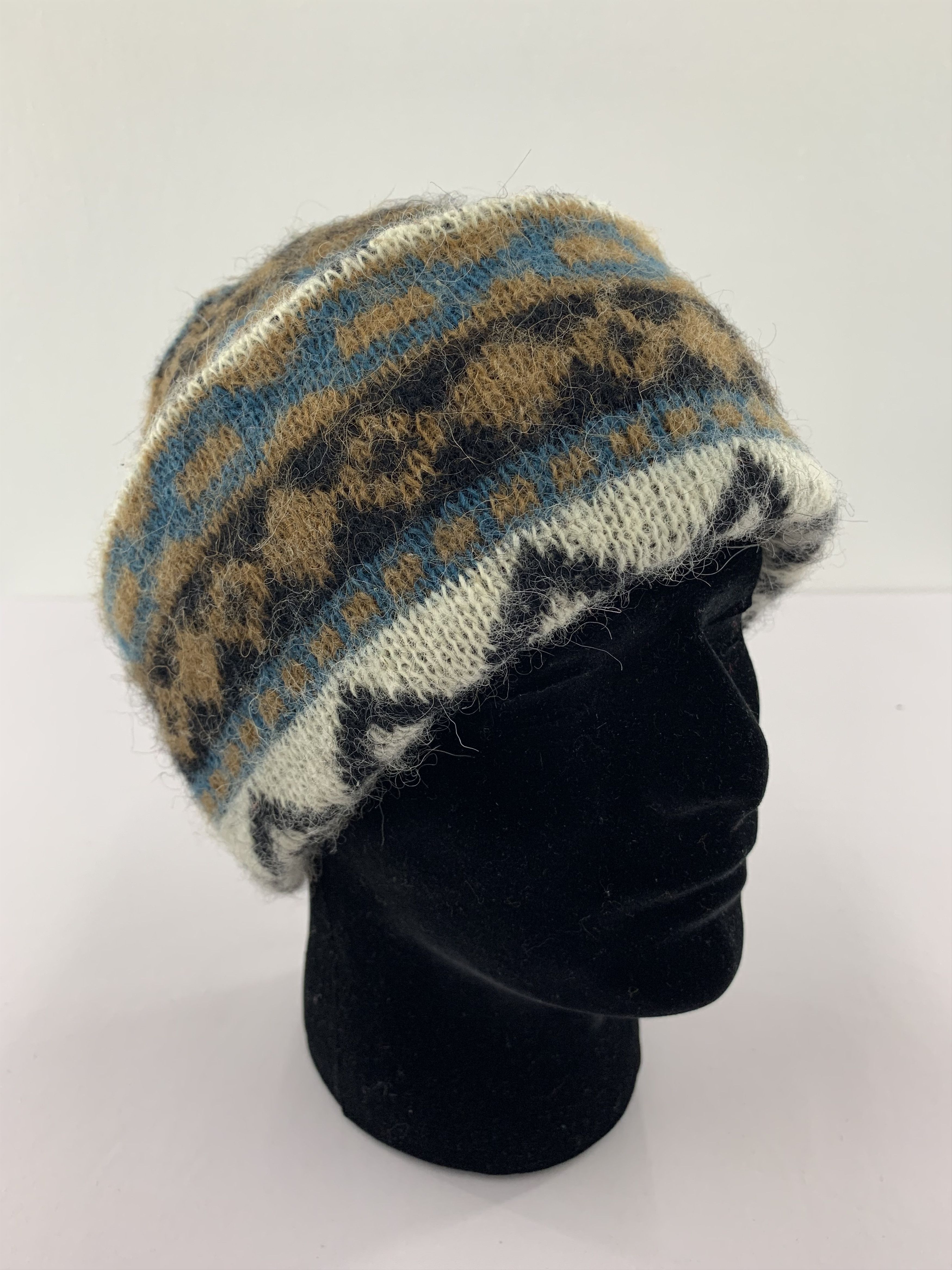 Vintage 90s Glencroft Pure New Wool beanie Hat