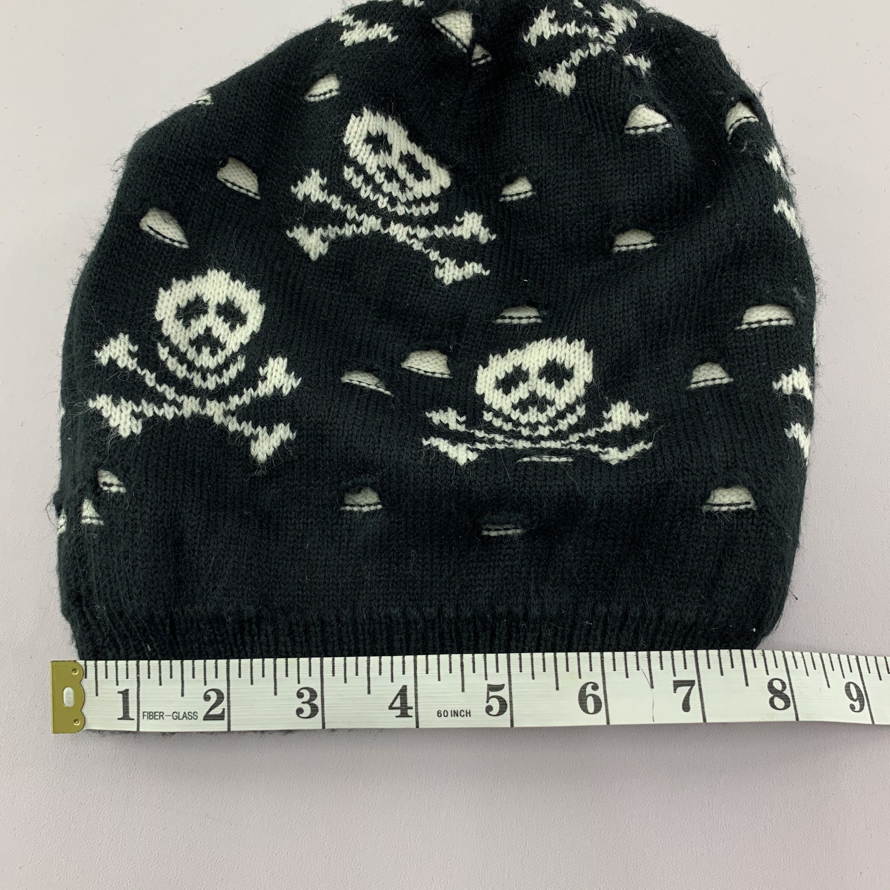 Japanese Brand Vintage Skulls Beanie Distressed Hat Size ONE SIZE - 4 Thumbnail