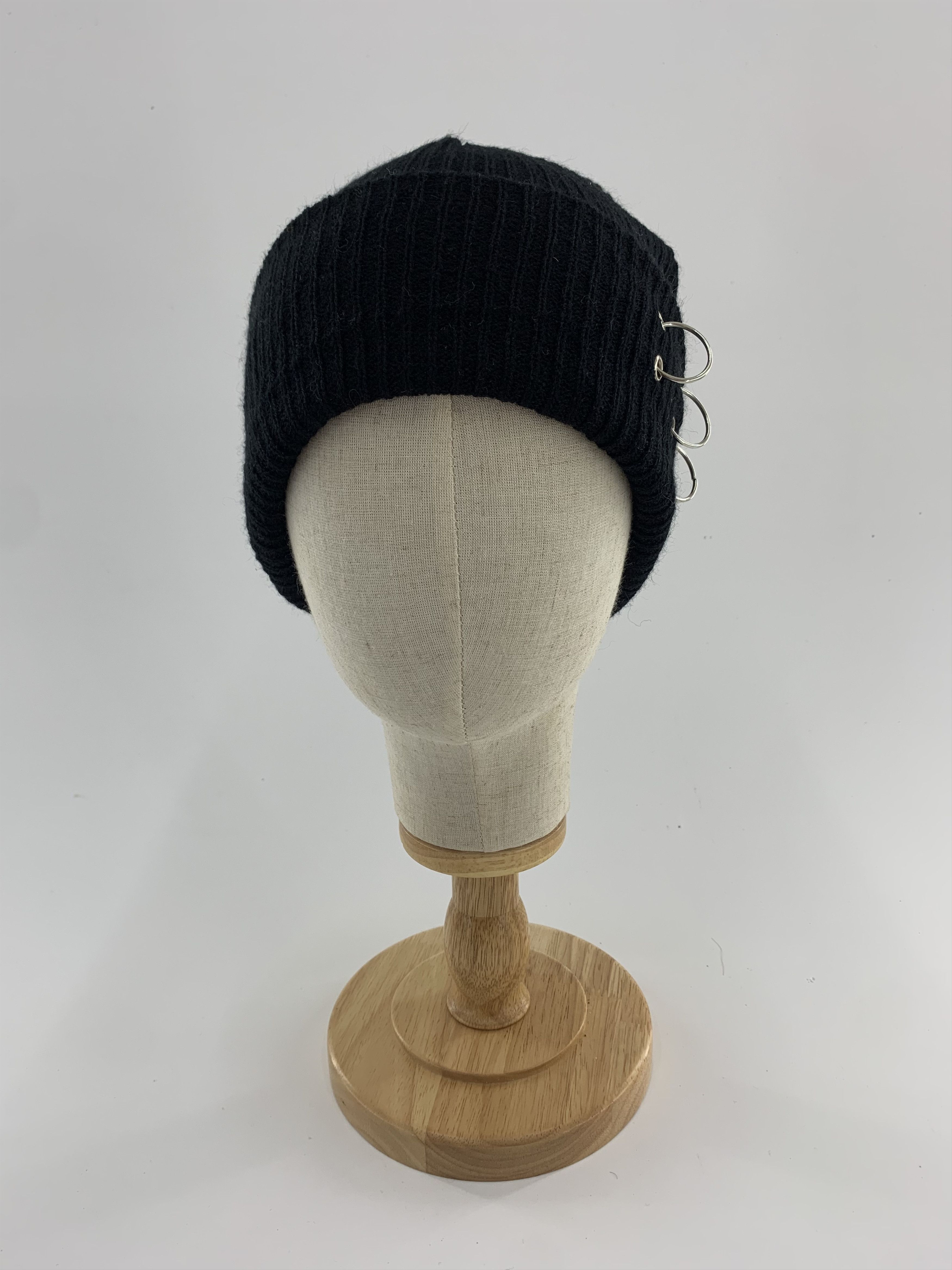 Other Black Plain Beanie Hats - B3031 Size ONE SIZE - 2 Thumbnail