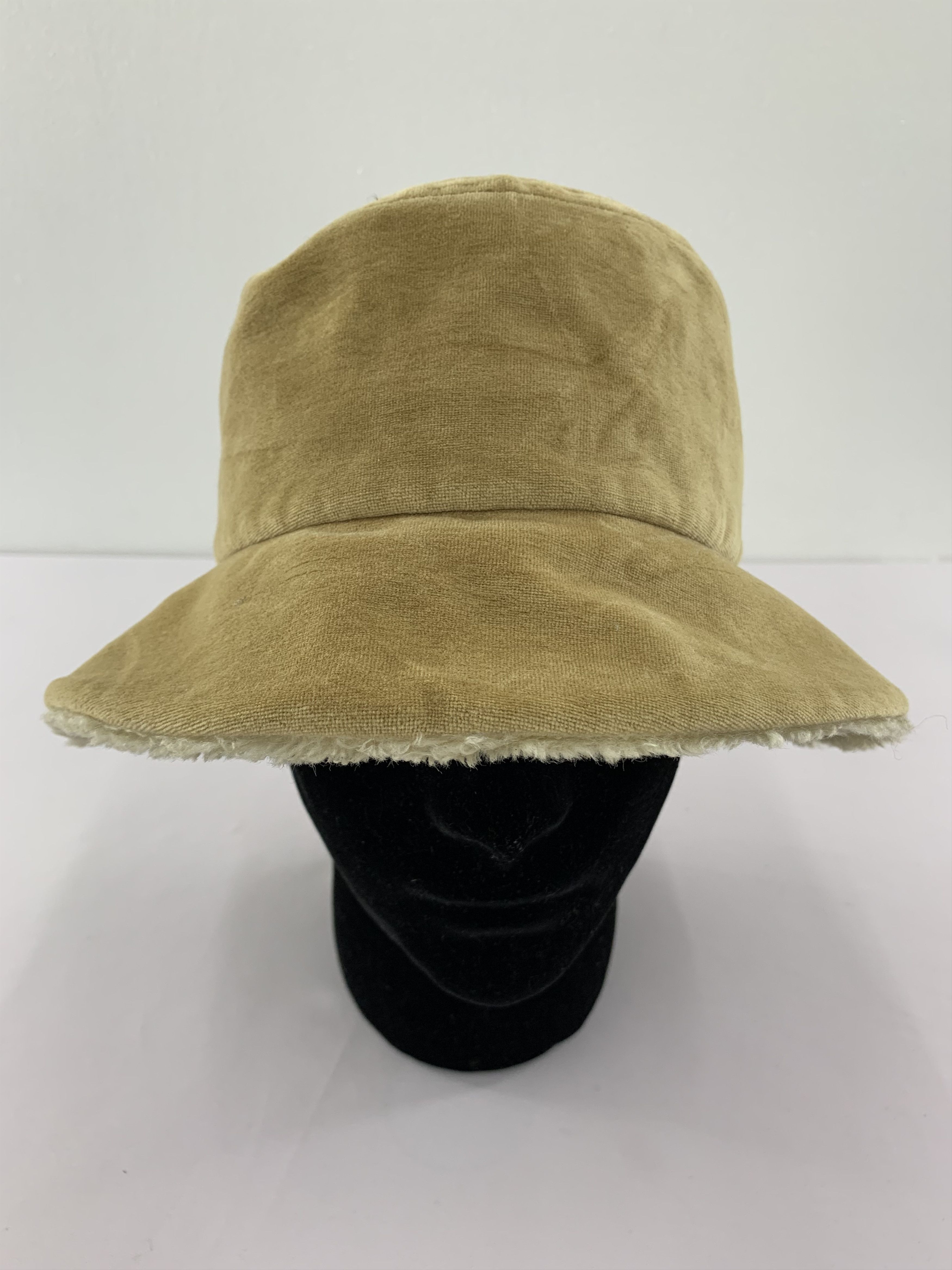 Japanese Brand Elle Planete Bucket Hat Fur Hat Interior - S1035 Size ONE SIZE - 3 Thumbnail