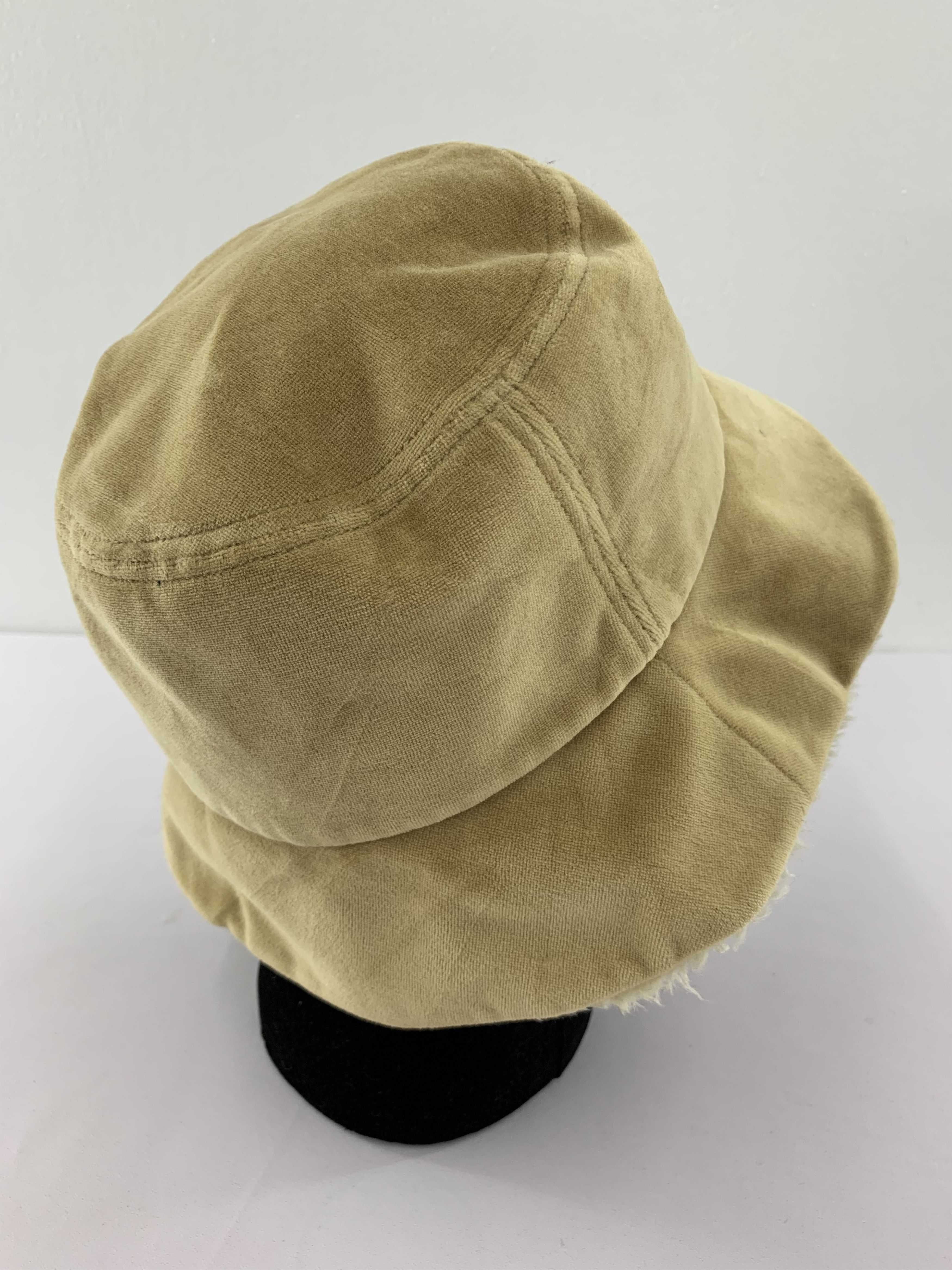 Japanese Brand Elle Planete Bucket Hat Fur Hat Interior - S1035 Size ONE SIZE - 6 Thumbnail