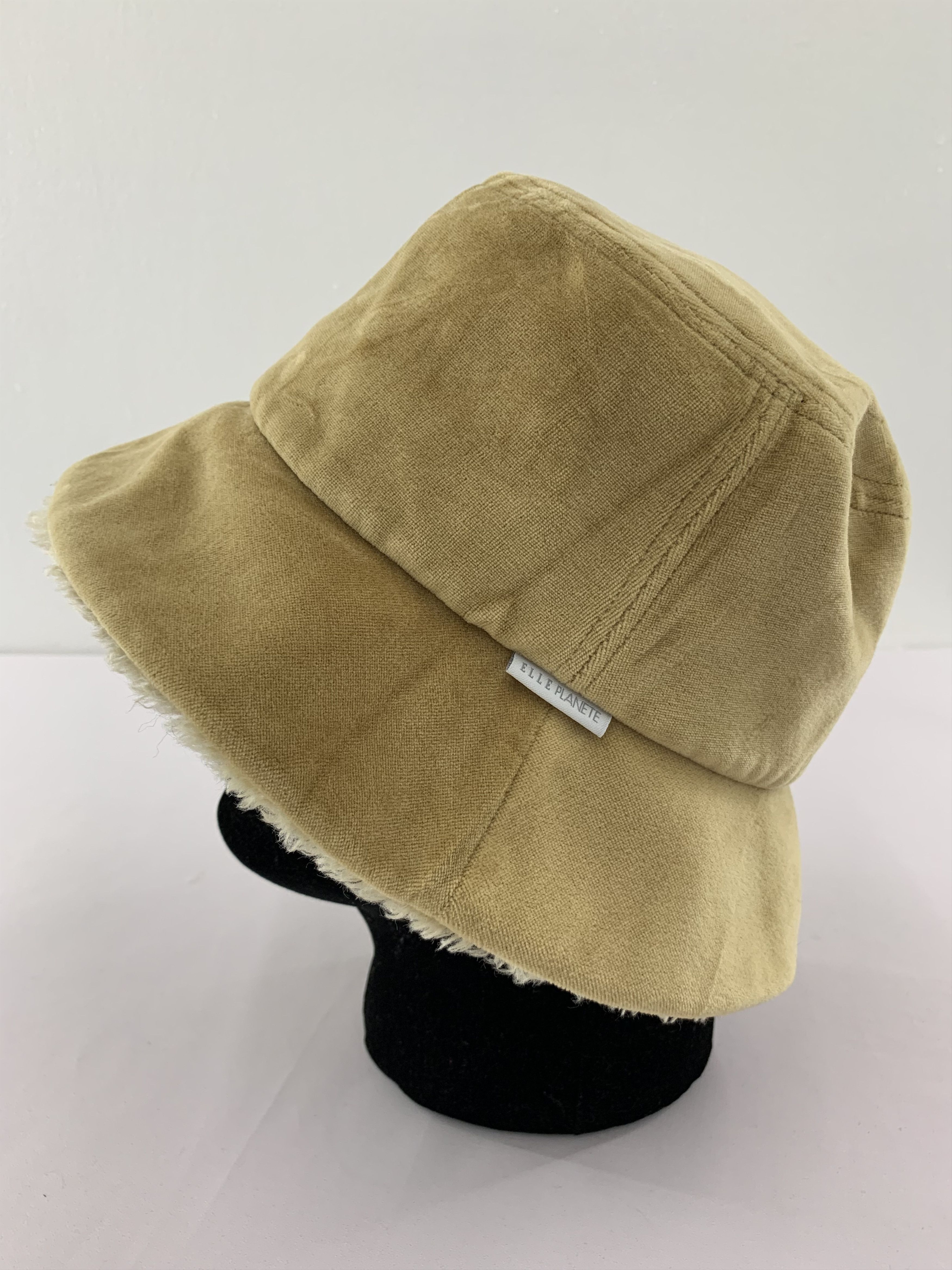 Japanese Brand Elle Planete Bucket Hat Fur Hat Interior - S1035 Size ONE SIZE - 8 Thumbnail