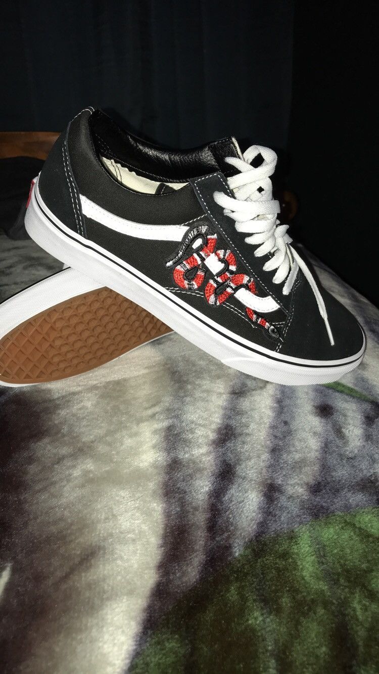 Vans with cheap gucci snake