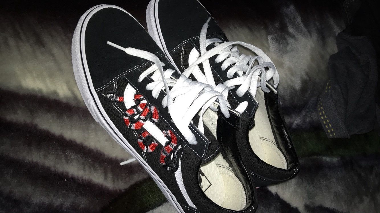 Custom gucci vans on sale