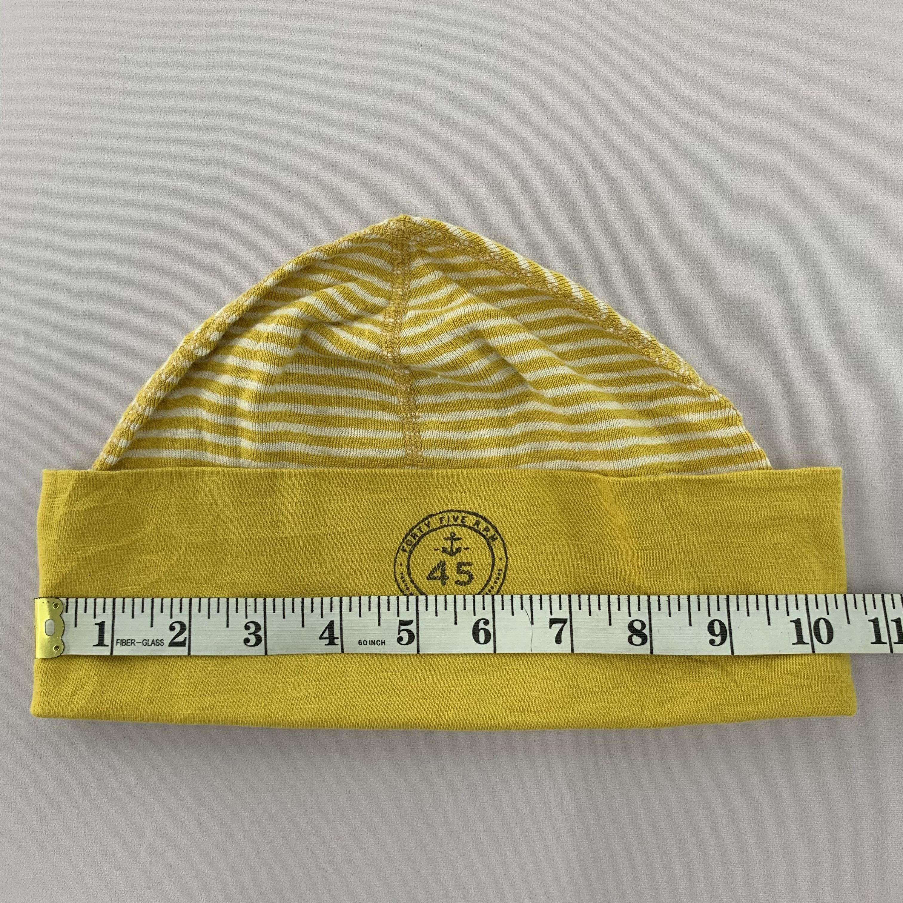 45rpm 45rpm Beanie Hat Striped Yellow Size ONE SIZE - 10 Thumbnail