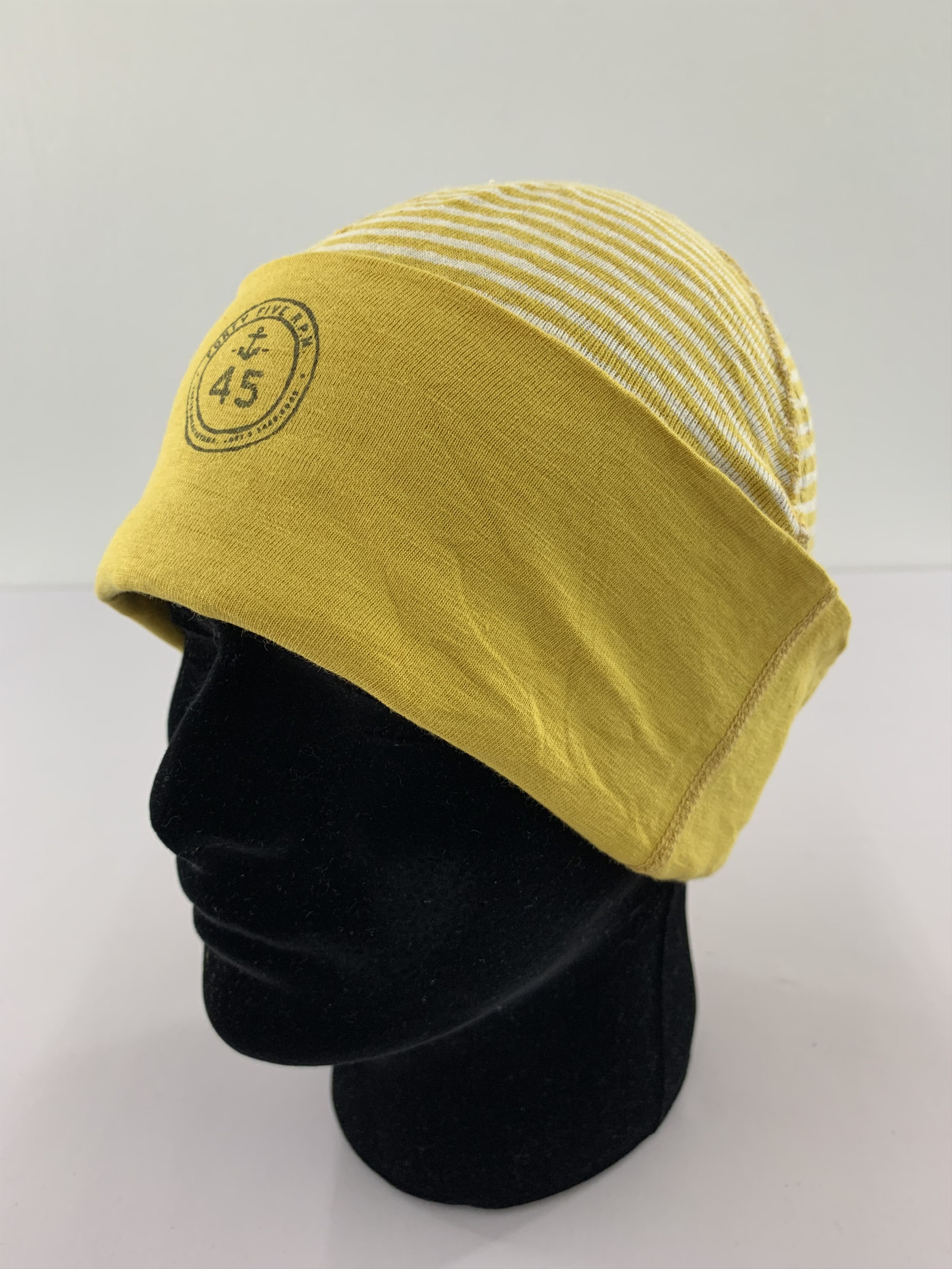 45rpm 45rpm Beanie Hat Striped Yellow Size ONE SIZE - 2 Thumbnail