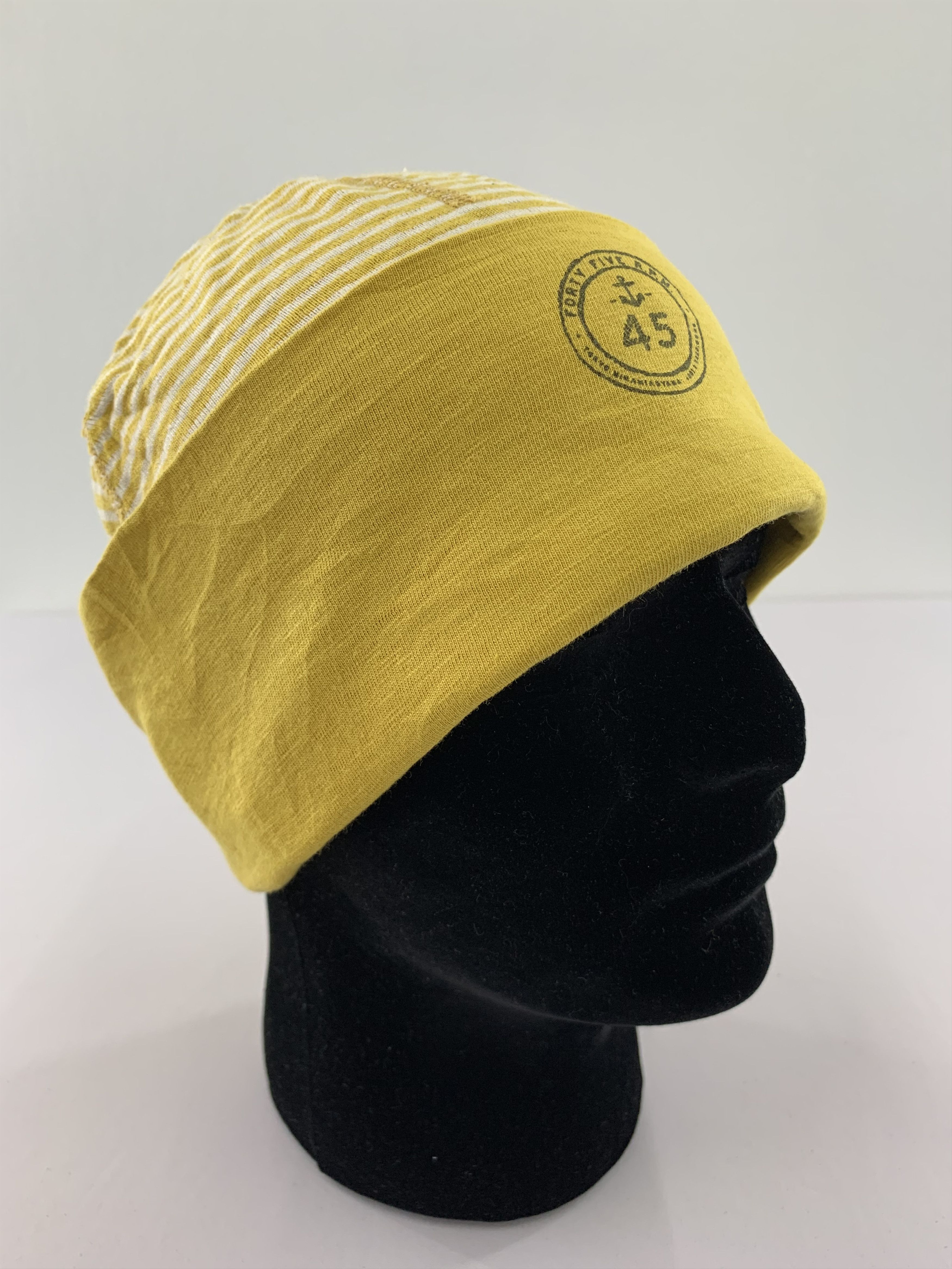 45rpm 45rpm Beanie Hat Striped Yellow Size ONE SIZE - 1 Thumbnail