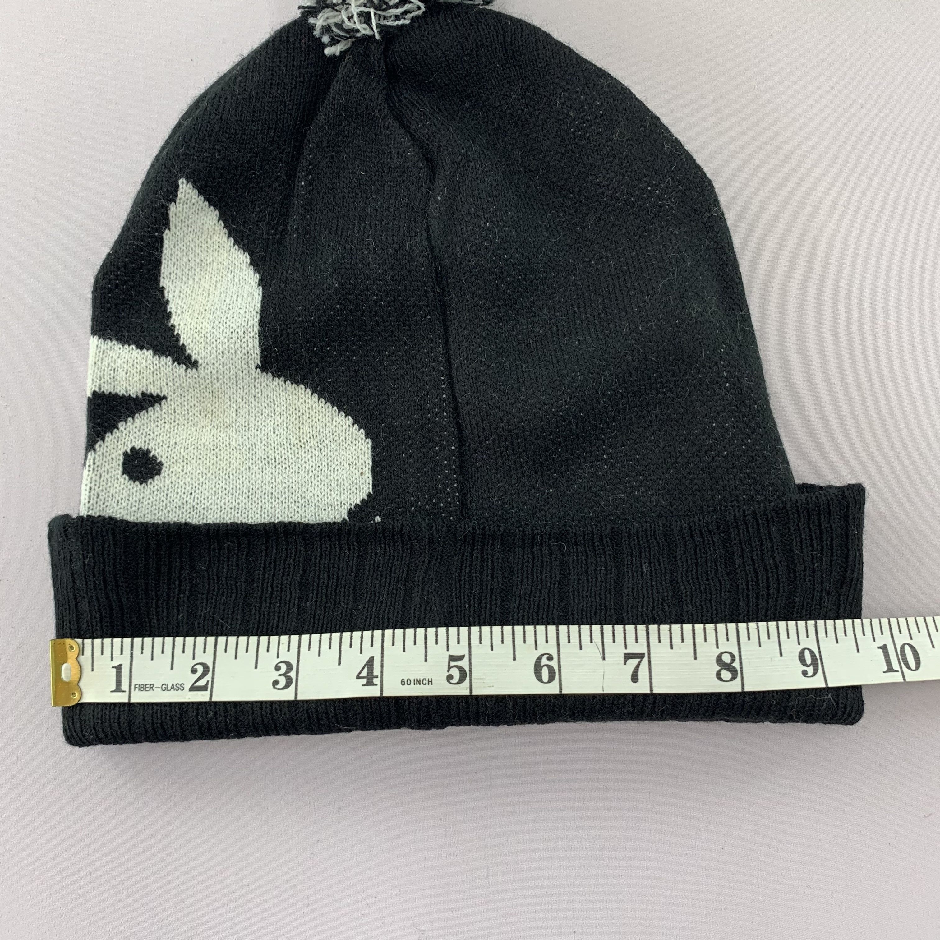 Playboy Playboy Sport Black Beanie Big Logo Size ONE SIZE - 5 Thumbnail