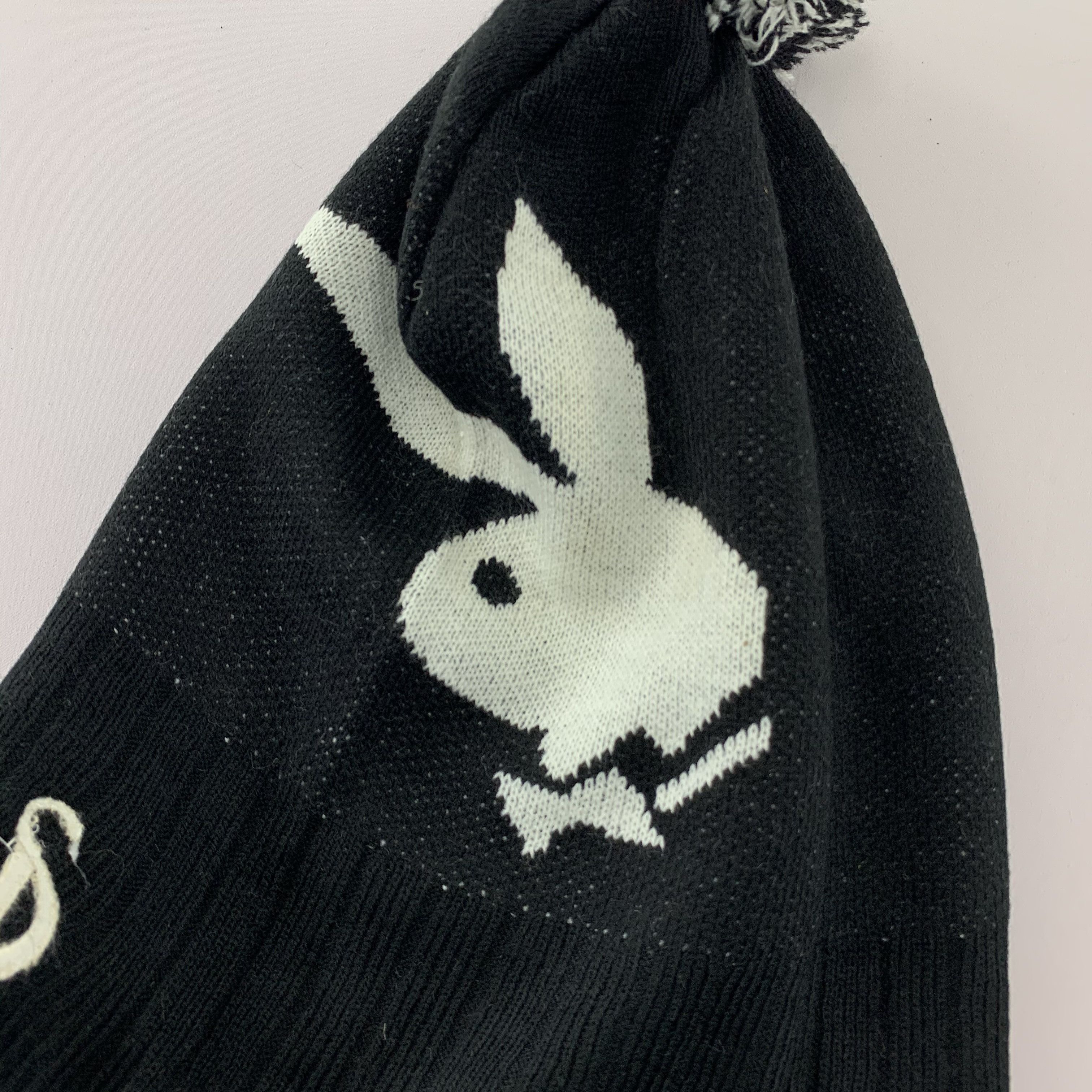 Playboy Playboy Sport Black Beanie Big Logo Size ONE SIZE - 3 Thumbnail