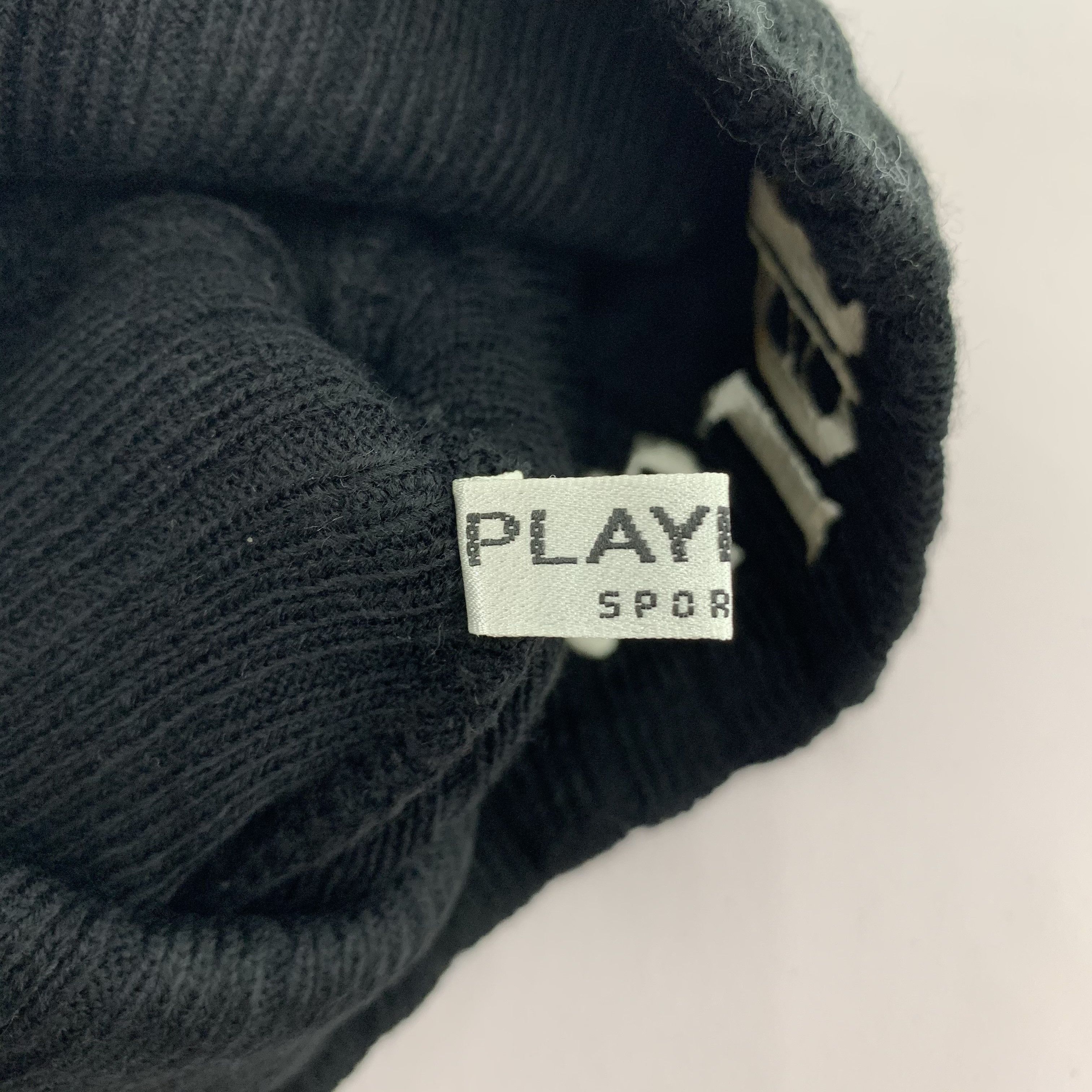 Playboy Playboy Sport Black Beanie Big Logo Size ONE SIZE - 4 Thumbnail