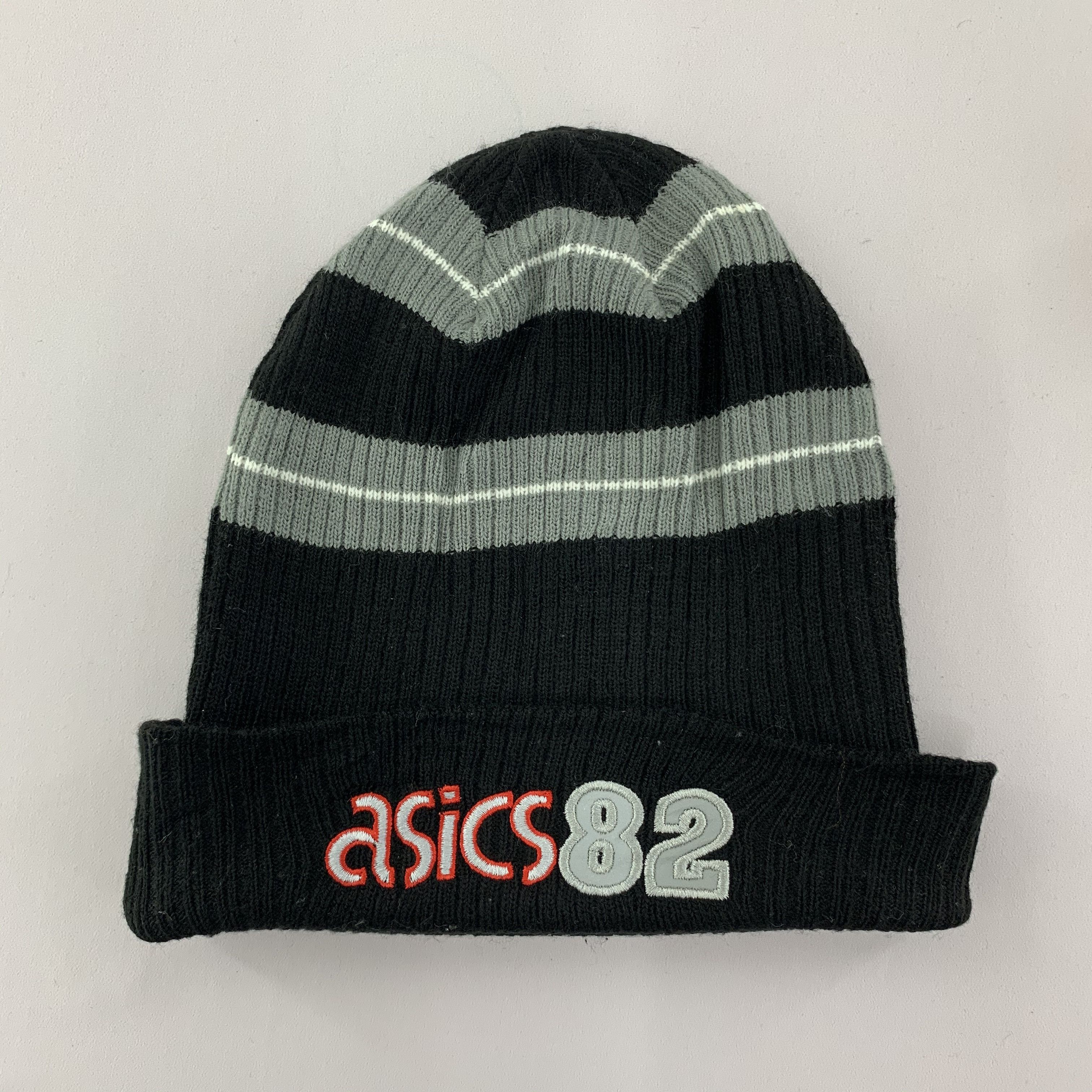 Asics Vintage 90s Asics 82 Beanie Hat Size ONE SIZE - 1 Thumbnail