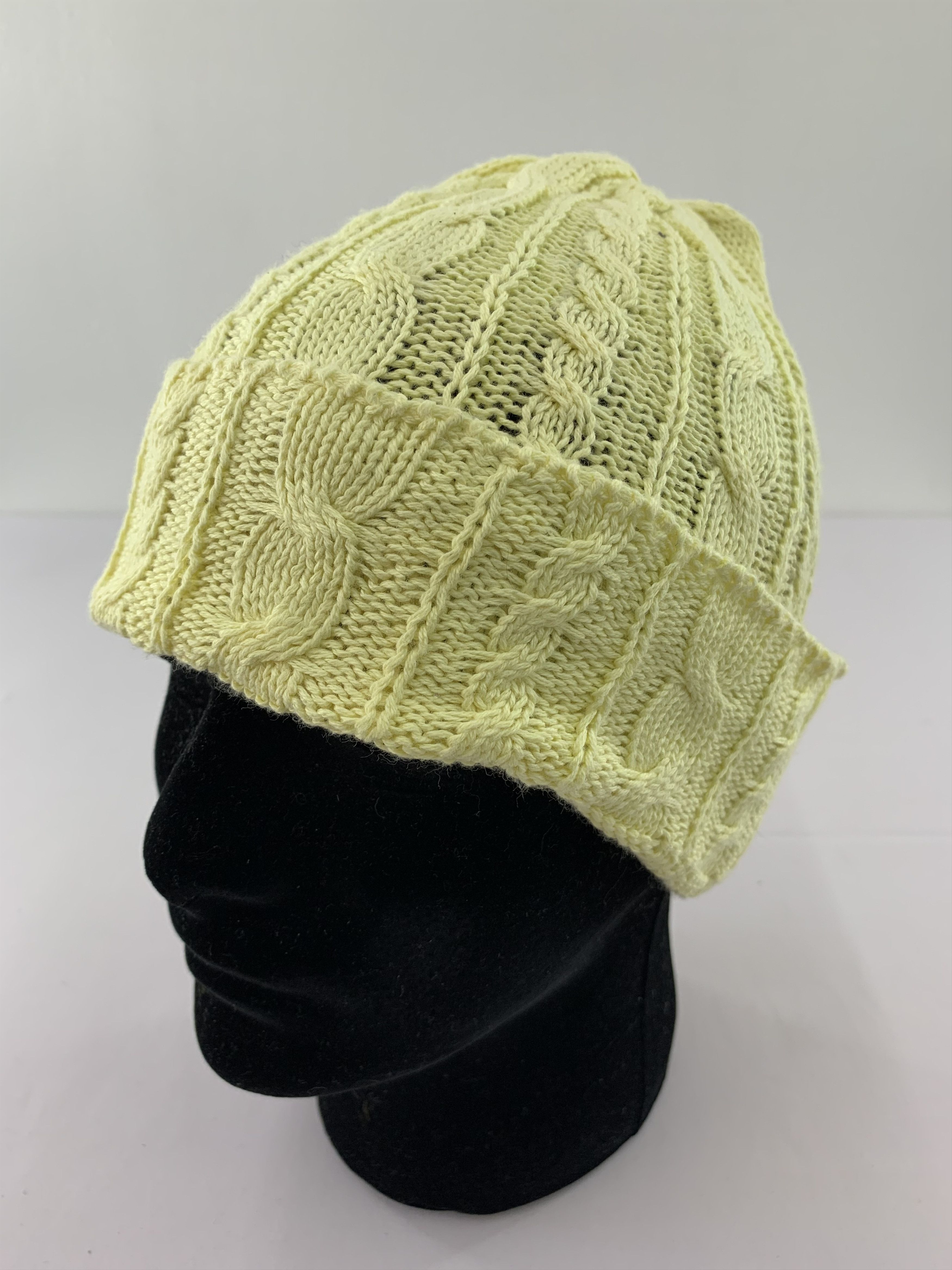 Handmade Vintage Beanie Knitted Size ONE SIZE - 3 Thumbnail