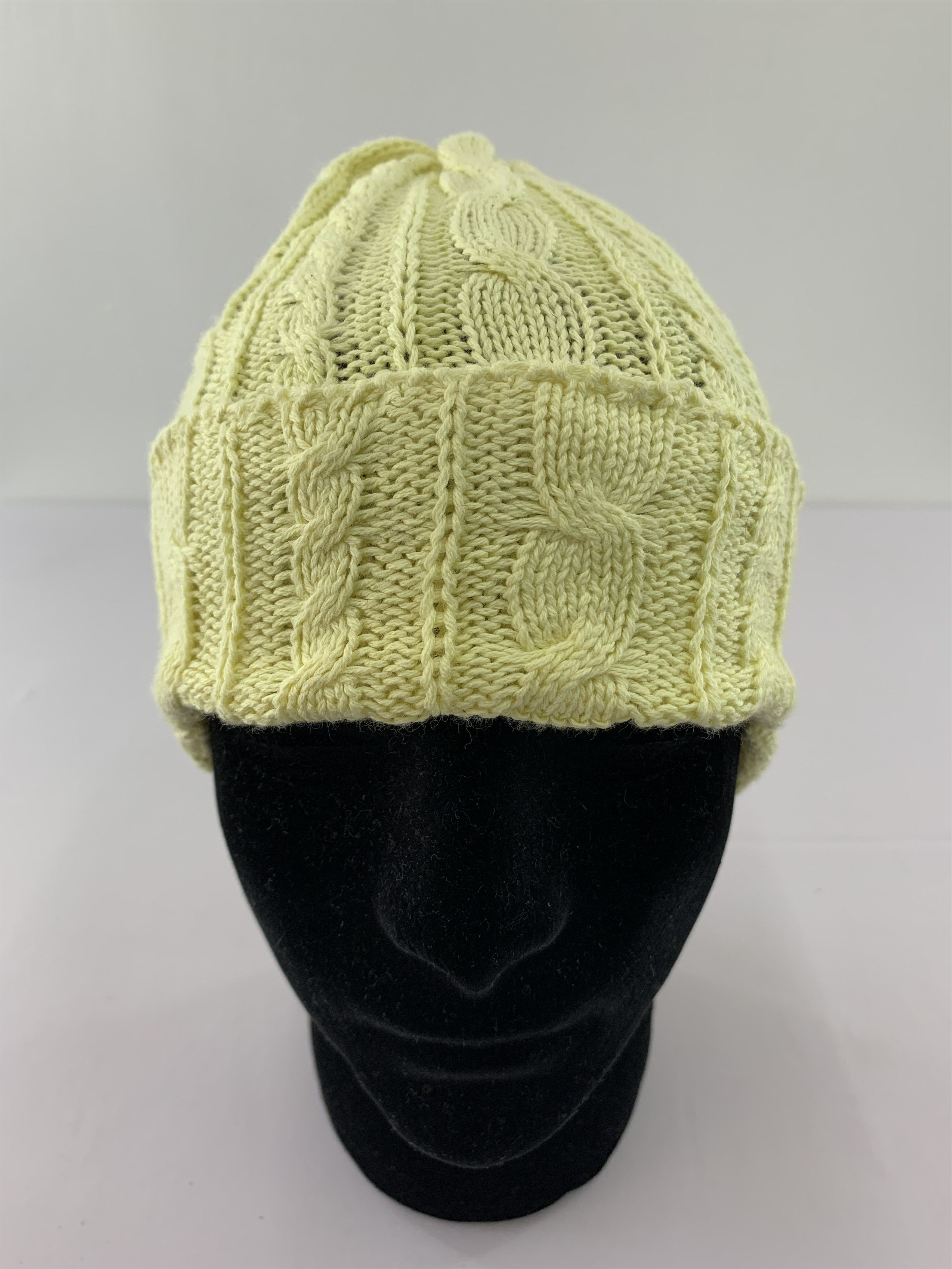 Handmade Vintage Beanie Knitted Size ONE SIZE - 2 Thumbnail
