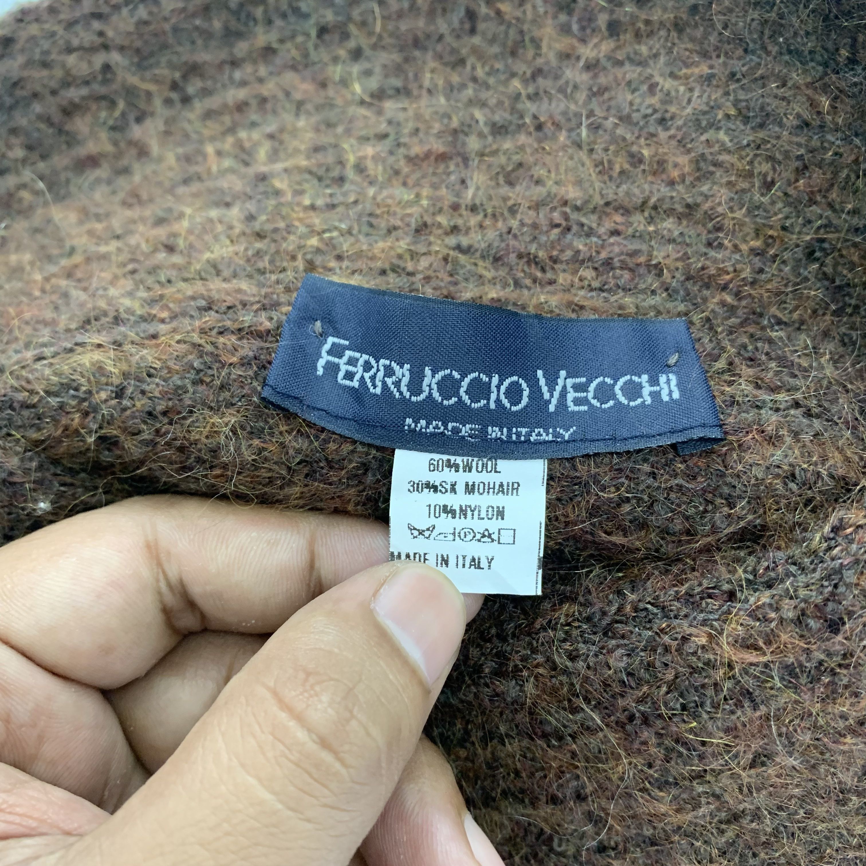 Japanese Brand Ferruccio Vecchi Wool Mohair Hat Size ONE SIZE - 7 Thumbnail