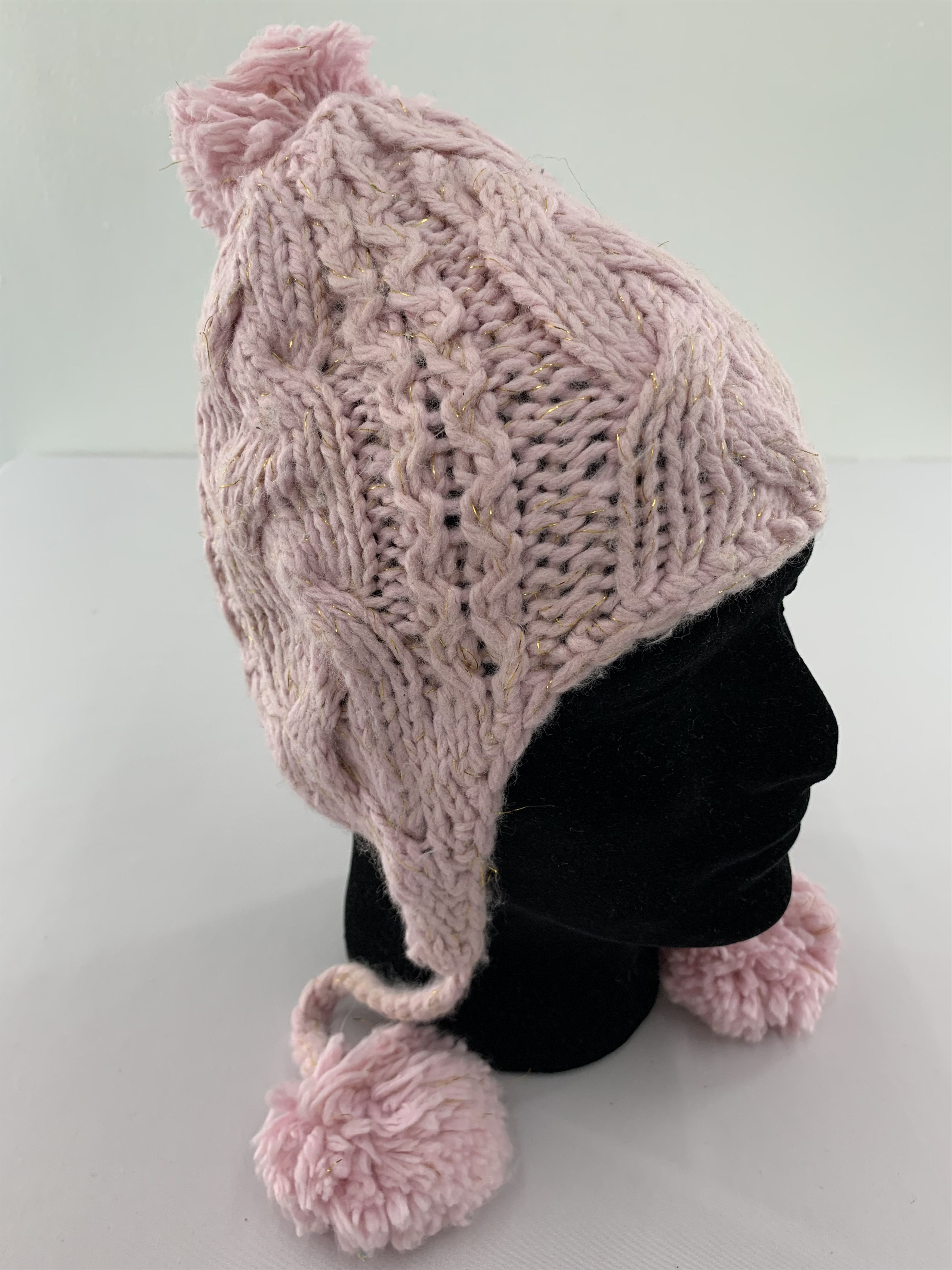 Handmade Handmade Beanie Earflap Knitted Size ONE SIZE - 3 Thumbnail