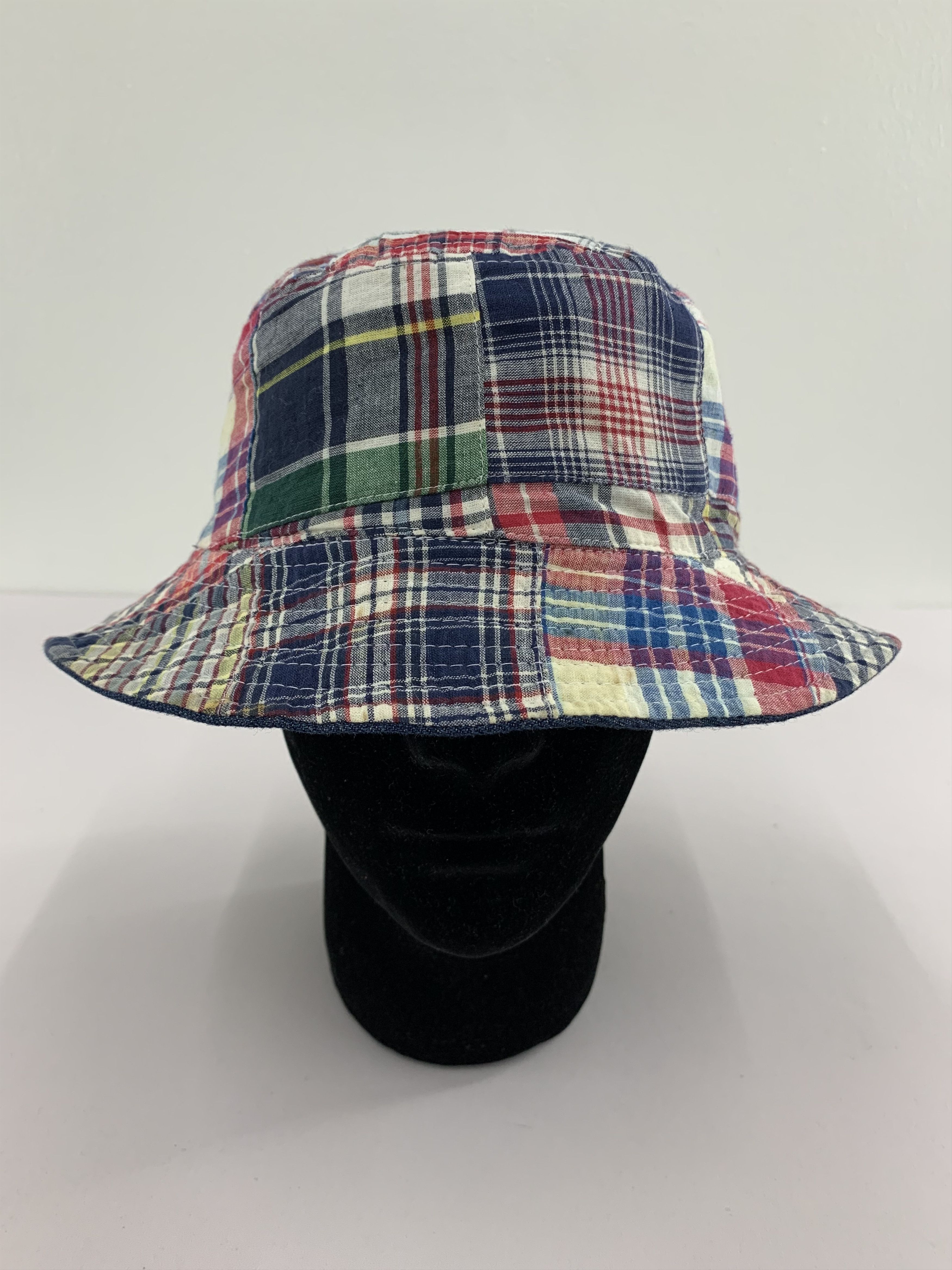 Japanese Brand Patchwork Reversible Hats Nice Design - S3023 Size ONE SIZE - 2 Thumbnail