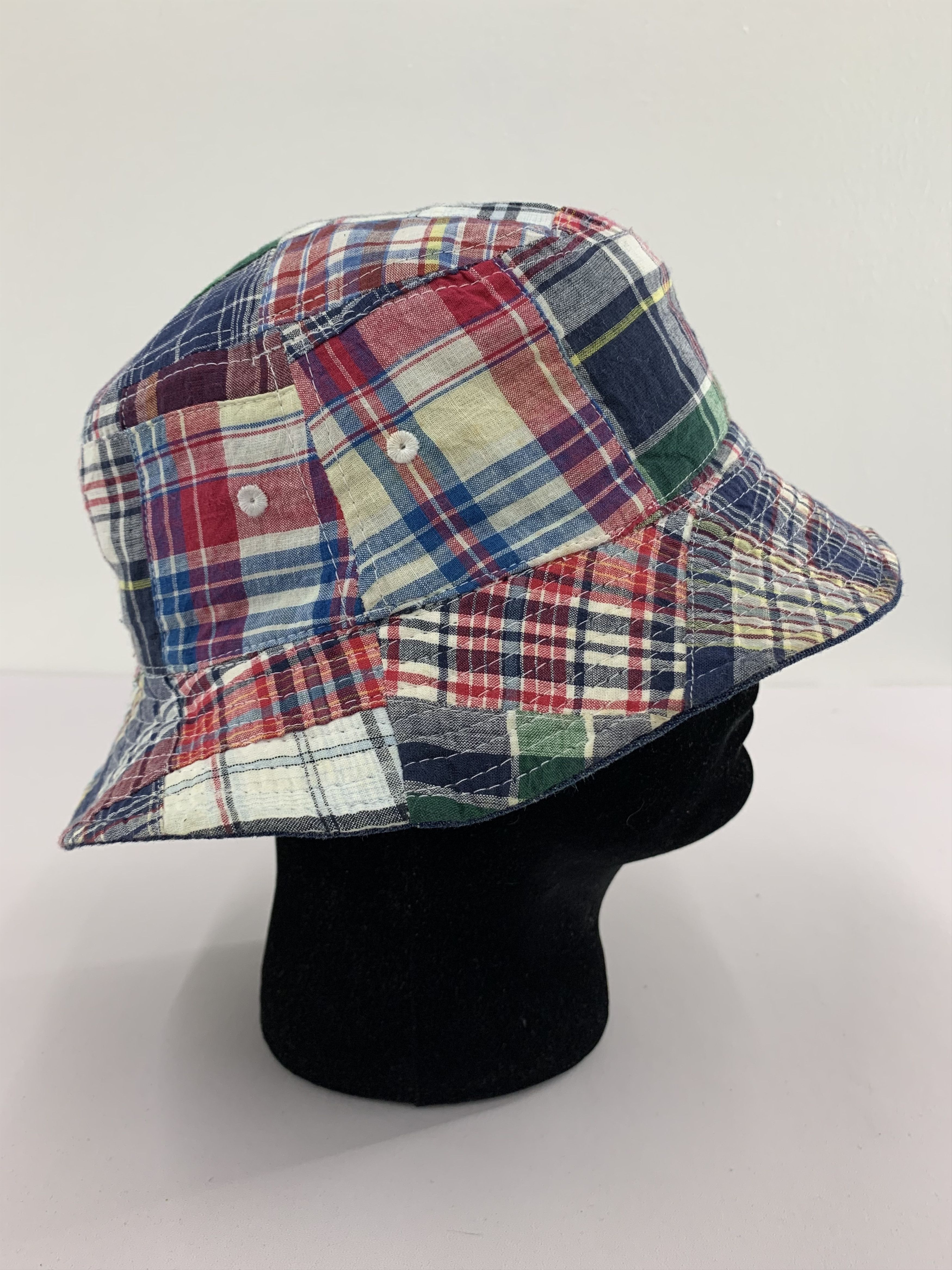 Japanese Brand Patchwork Reversible Hats Nice Design - S3023 Size ONE SIZE - 3 Thumbnail